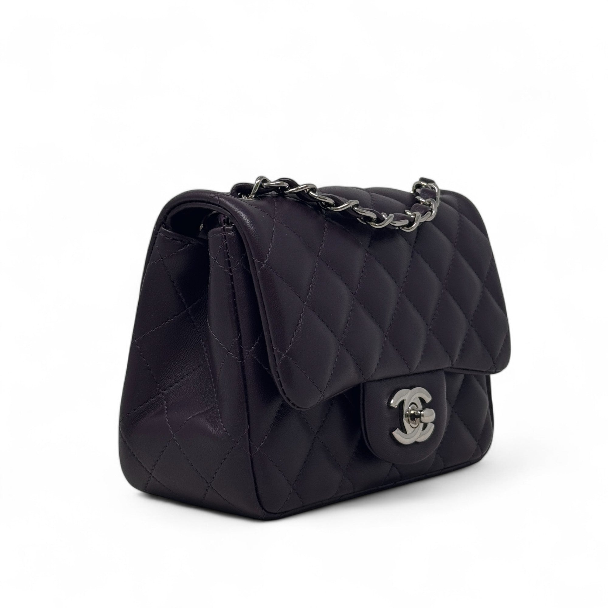 Chanel Purple Mini Square Flap