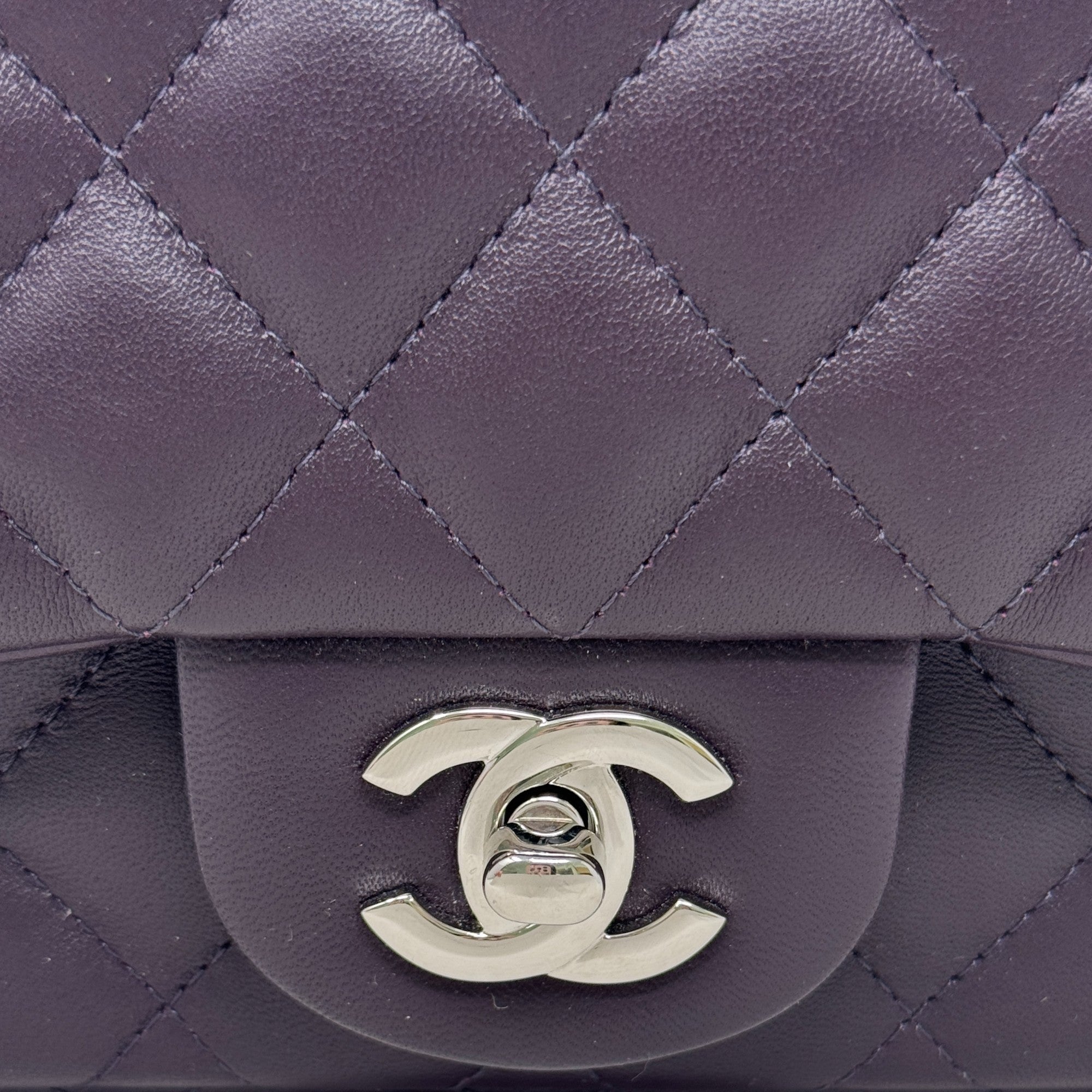 Chanel Purple Mini Square Flap