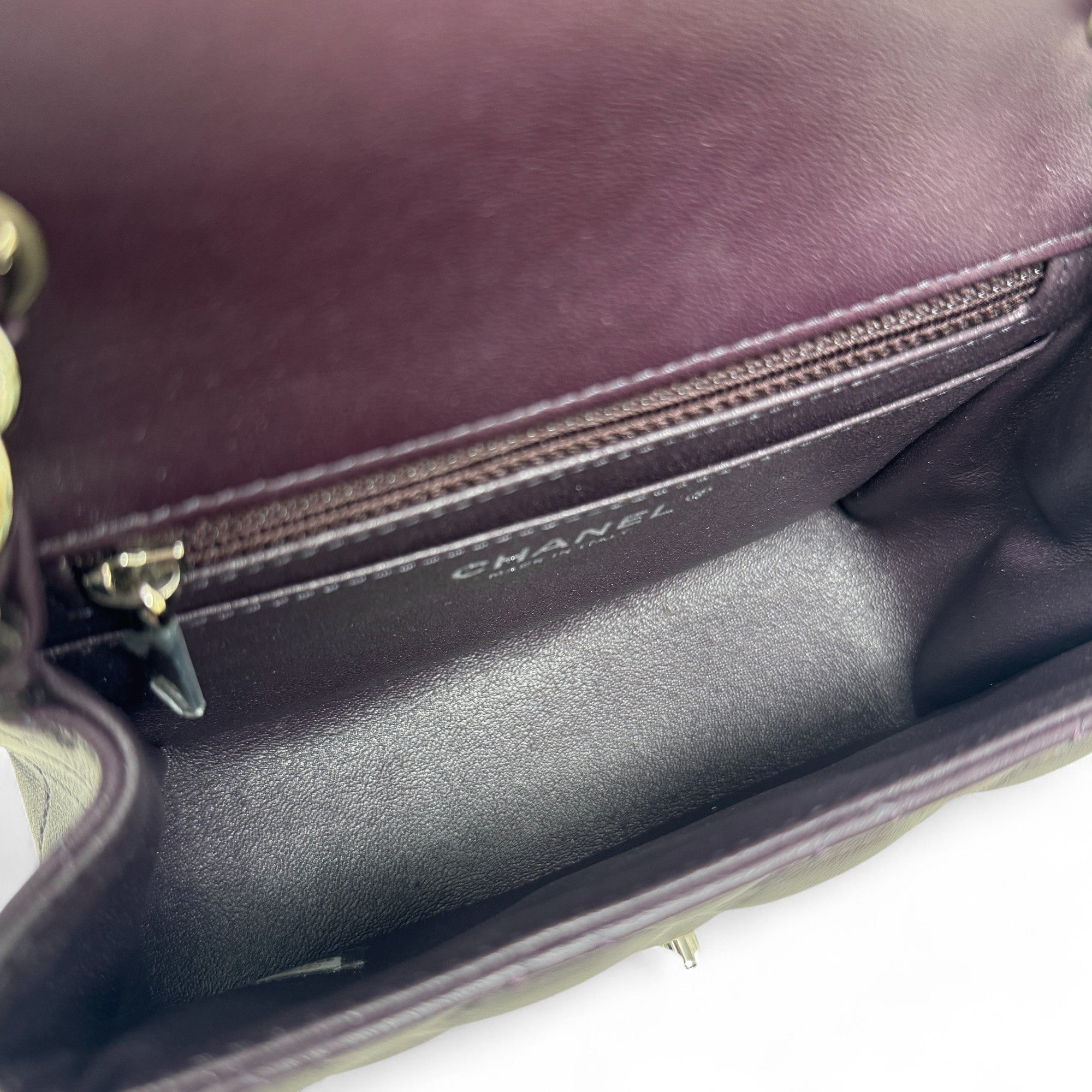 Chanel Purple Mini Square Flap