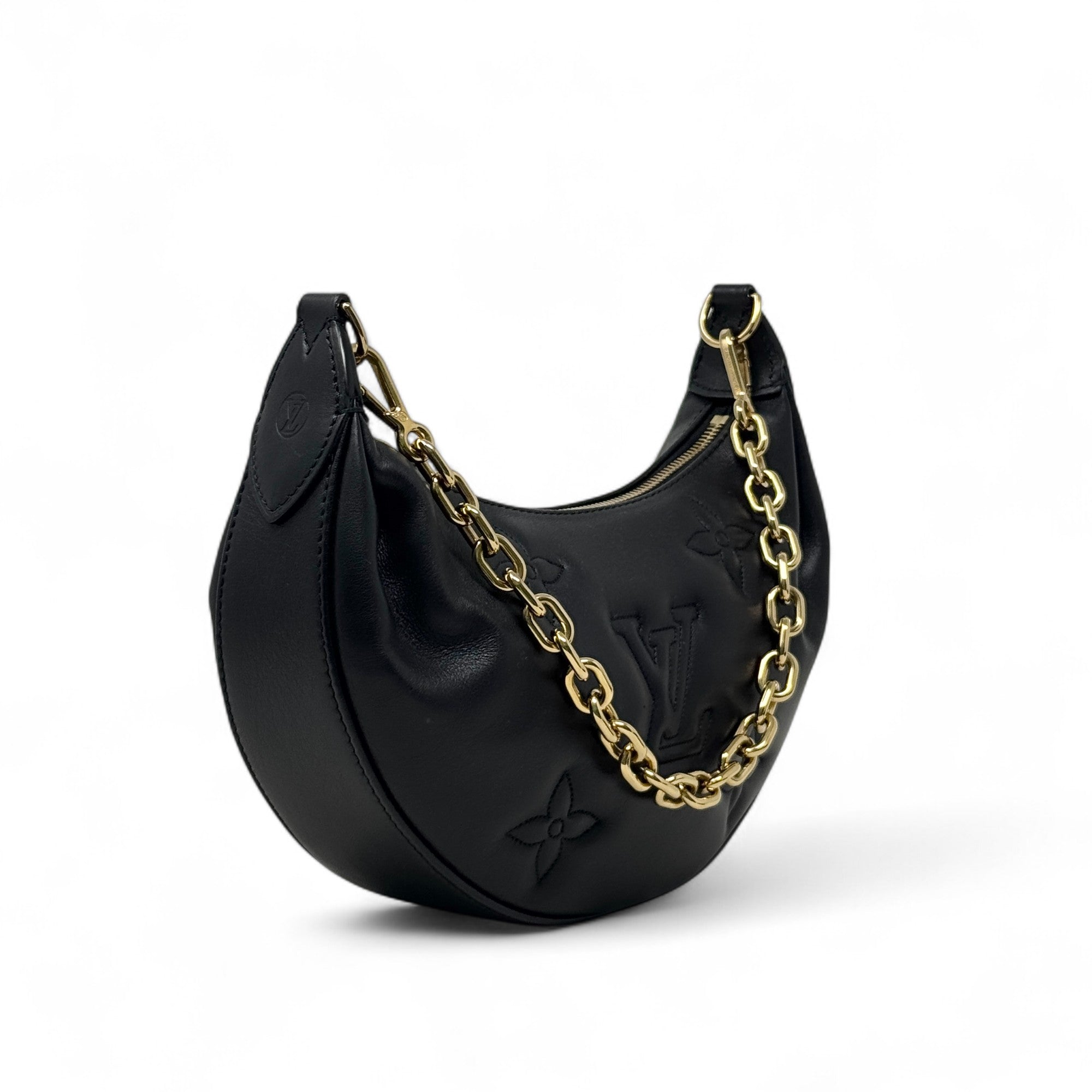 Louis Vuitton Black Calfskin Bubblegram Over The Moon