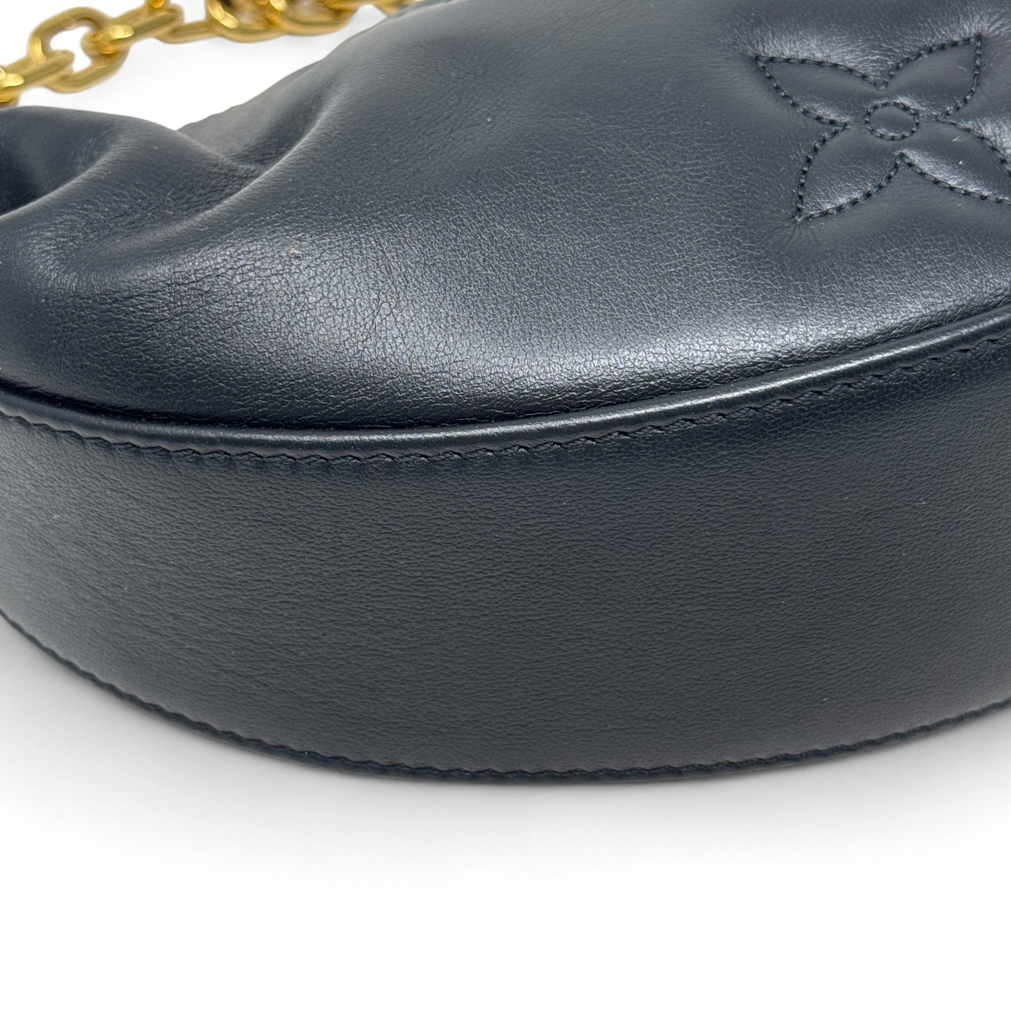 Louis Vuitton Black Calfskin Bubblegram Over The Moon