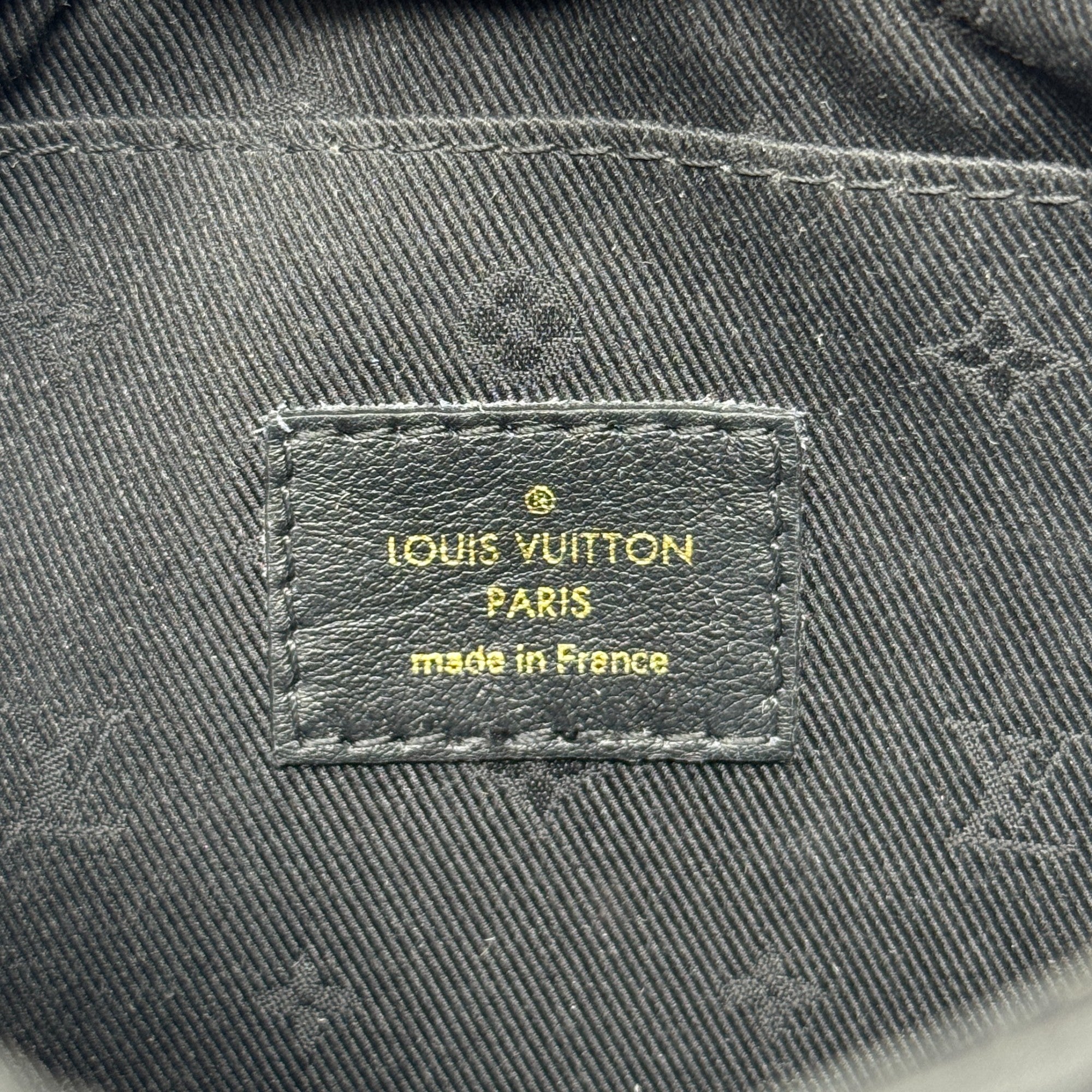 Louis Vuitton Black Calfskin Bubblegram Over The Moon