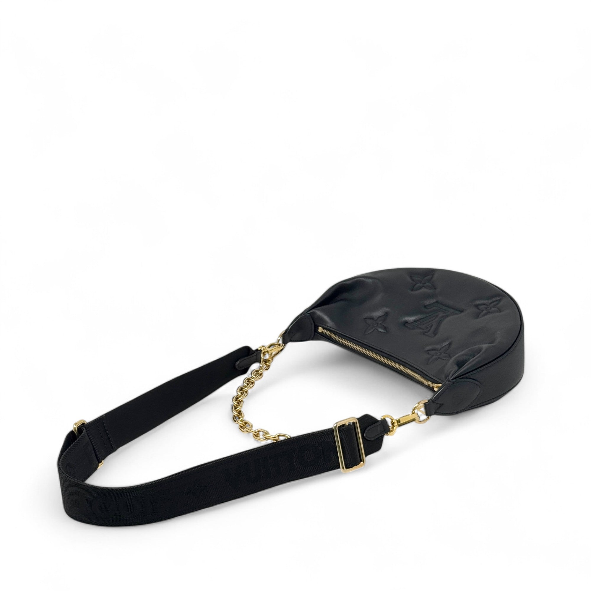 Louis Vuitton Black Calfskin Bubblegram Over The Moon