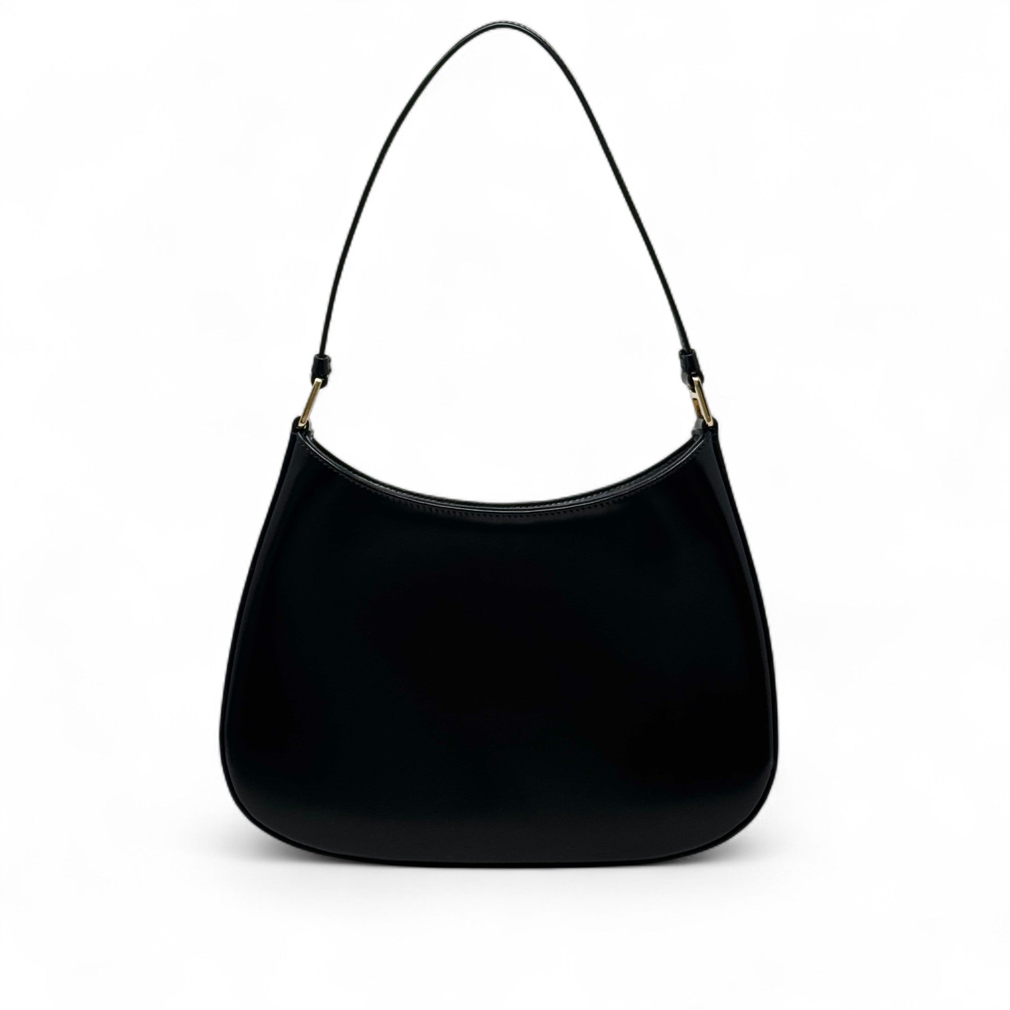 Prada Black Printed Floral Cleo Bag