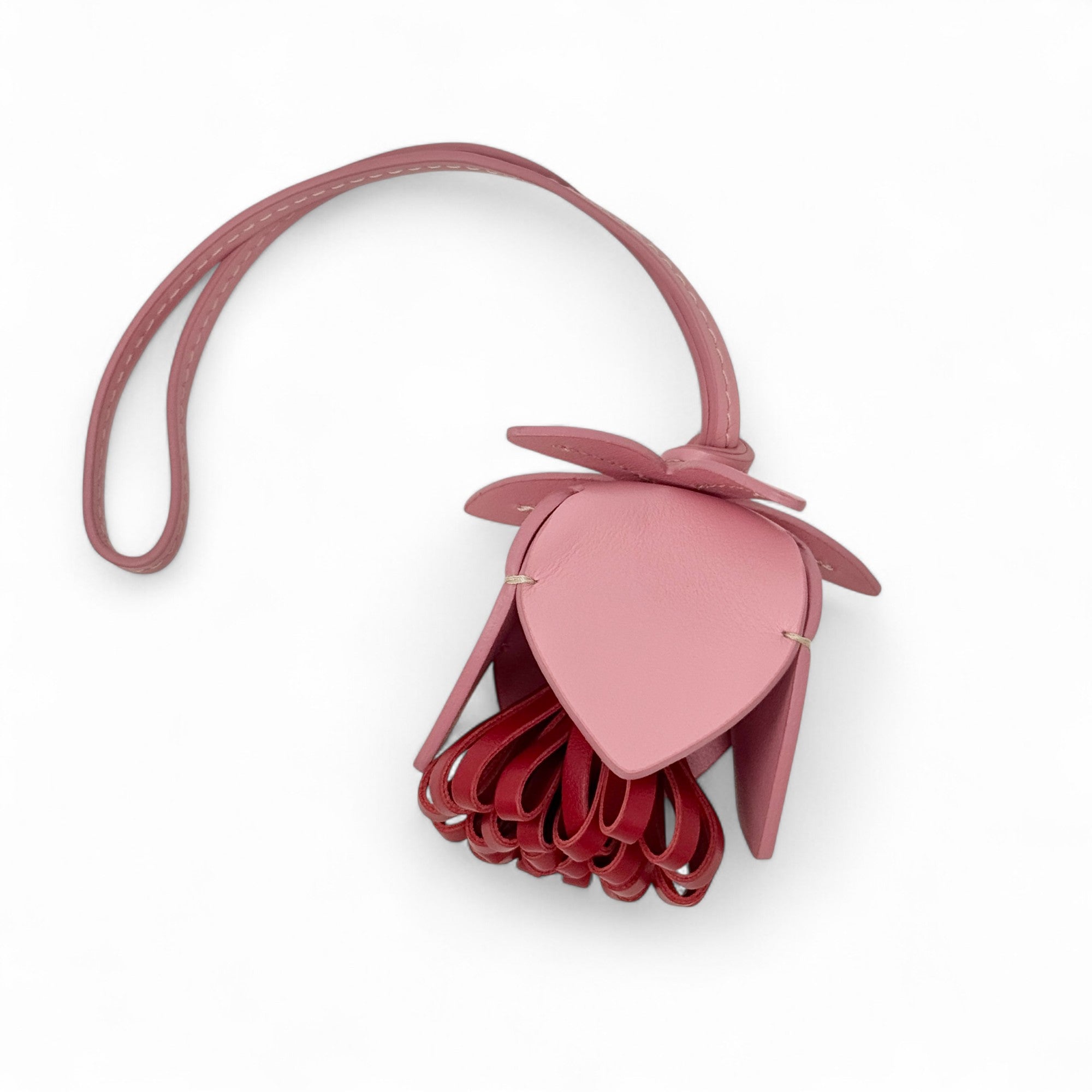Miu Miu Pink Leather Trick Charm