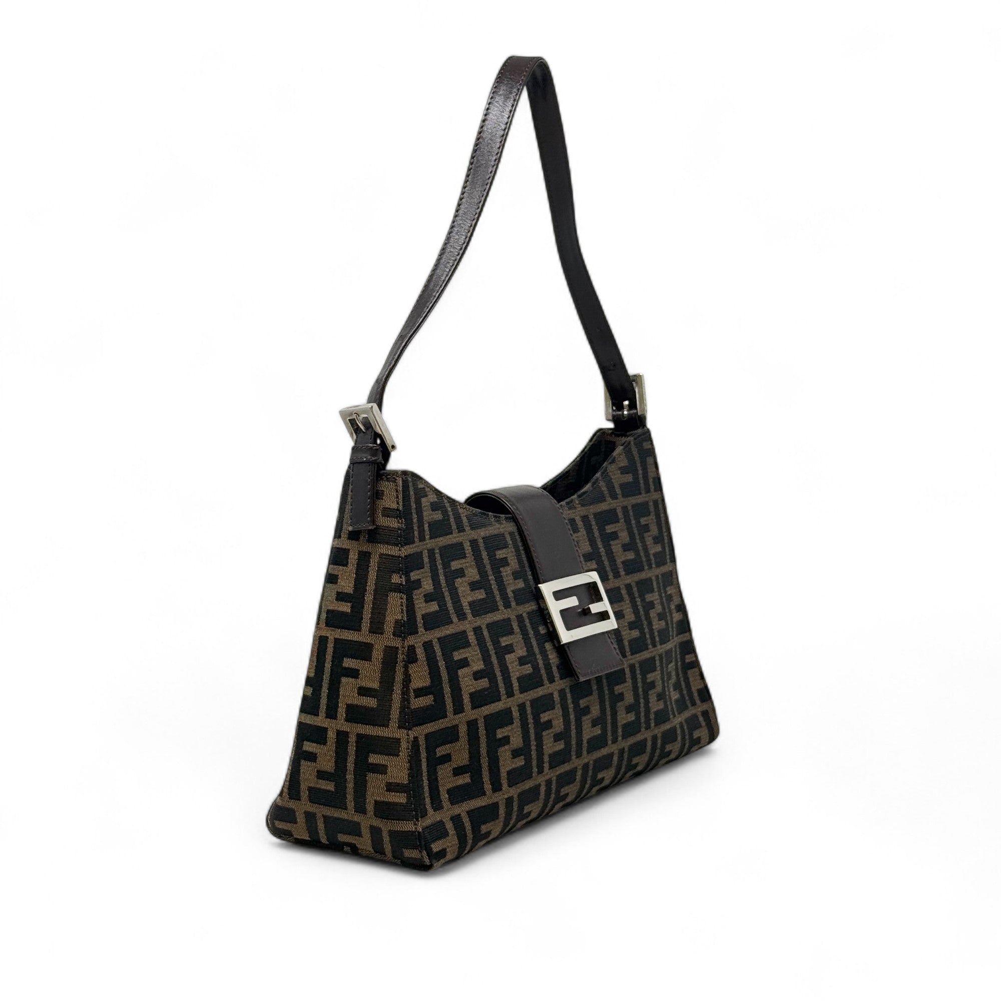 Fendi Brown Zucca Mama Baguette