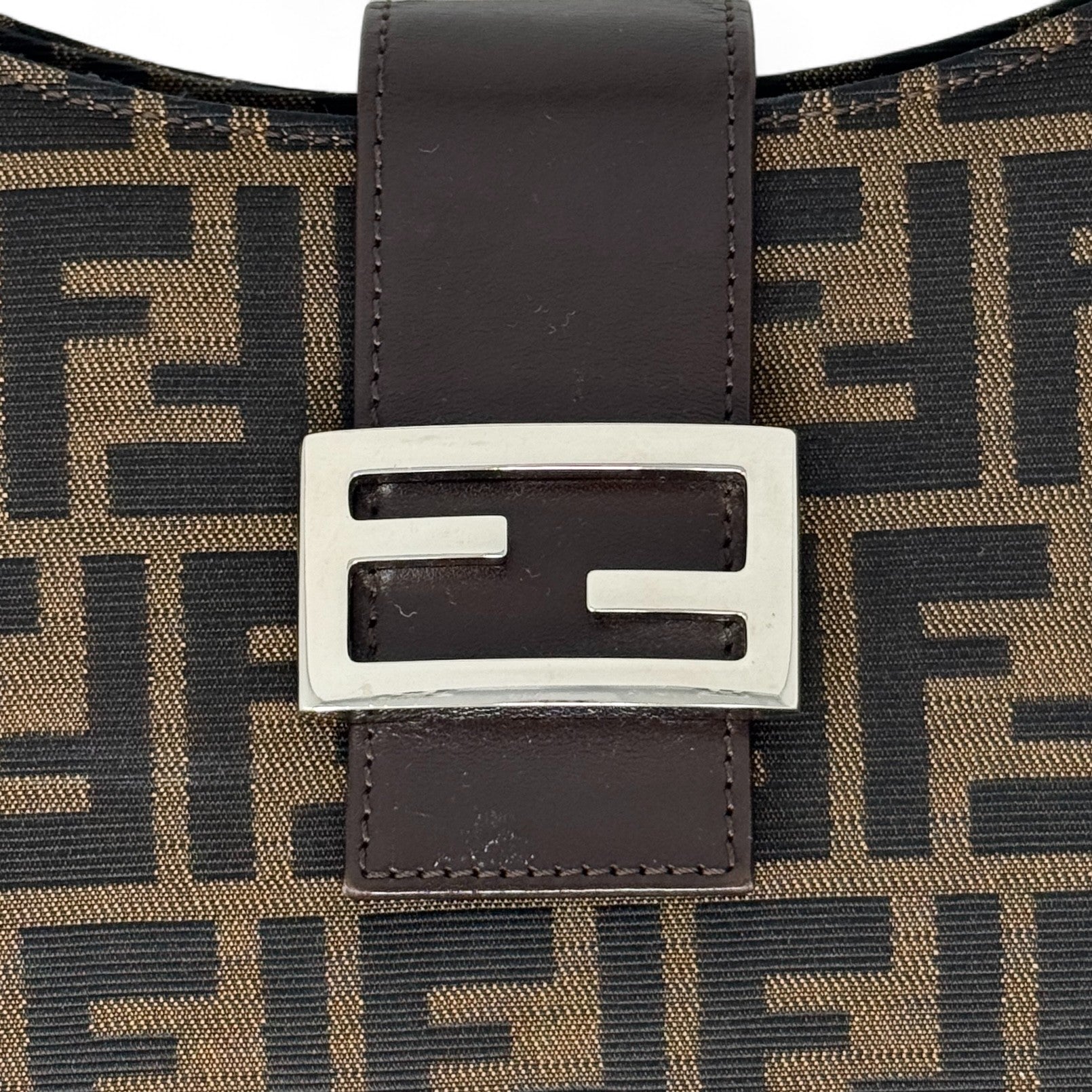 Fendi Brown Zucca Mama Baguette