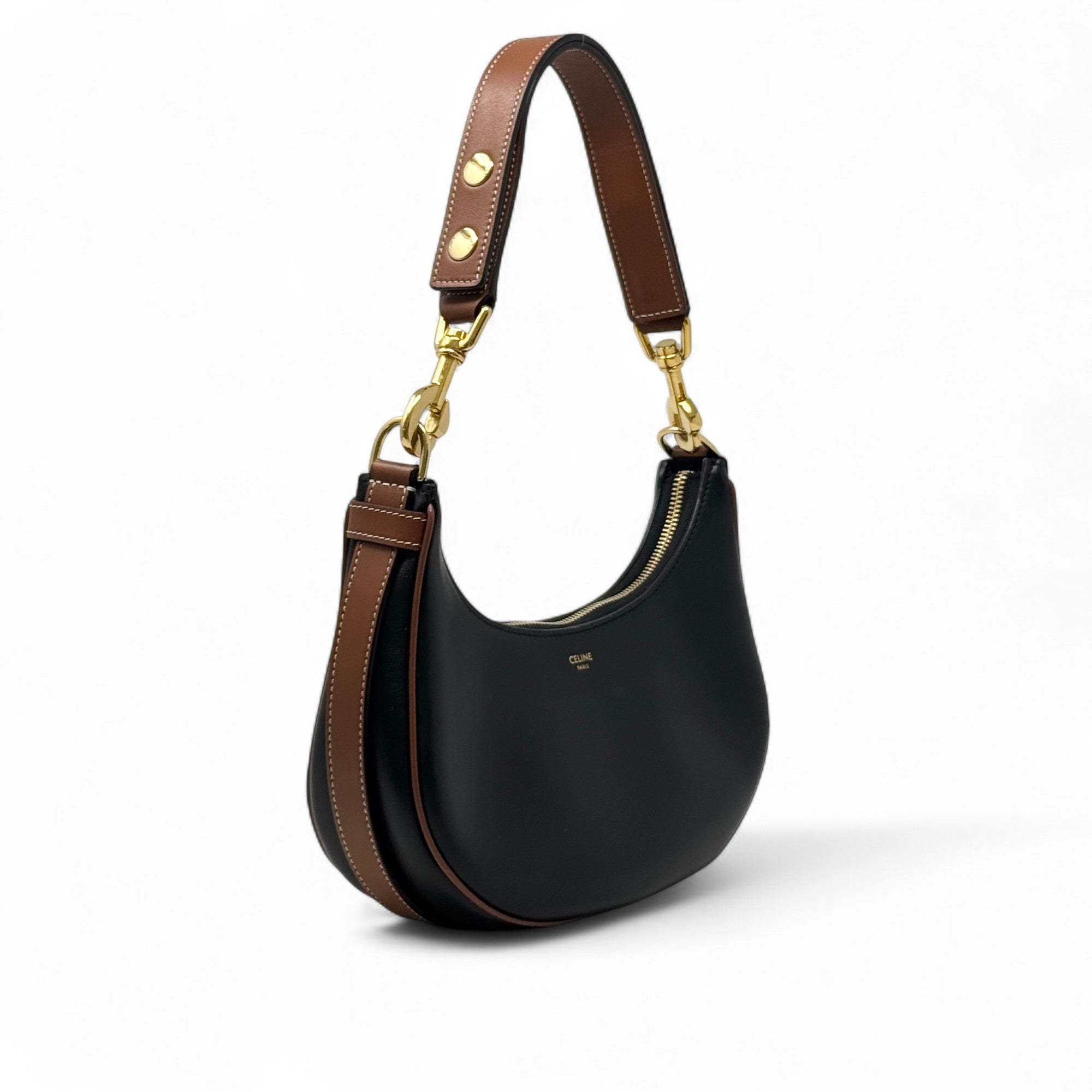 Celine Black Medium Ava Strap Bag