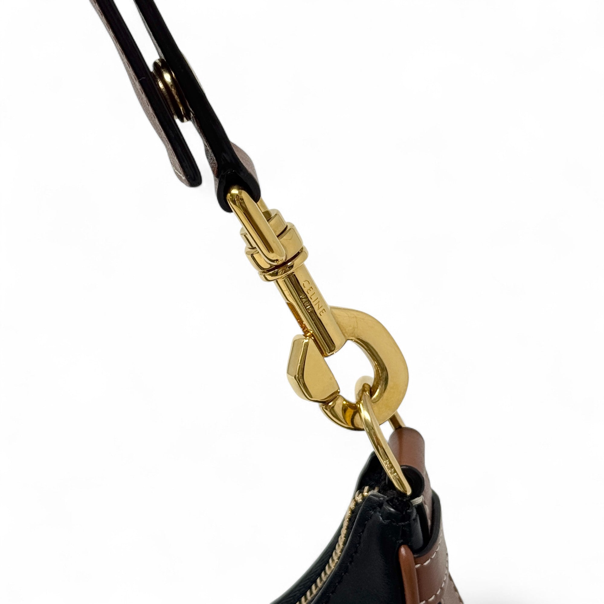 Celine Black Medium Ava Strap Bag