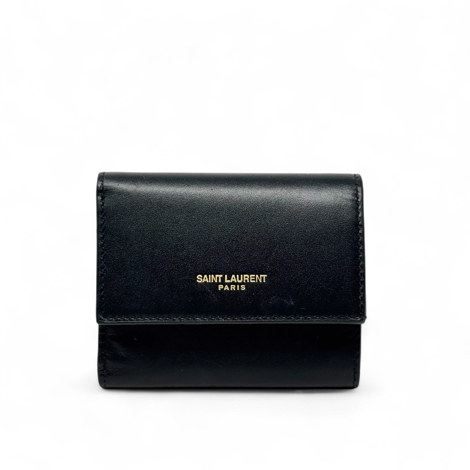 Saint Laurent Black Compact Wallet