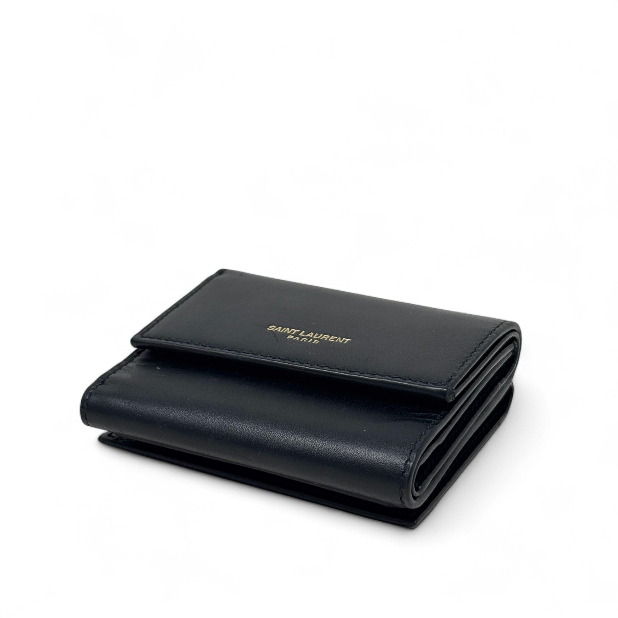 Saint Laurent Black Compact Wallet
