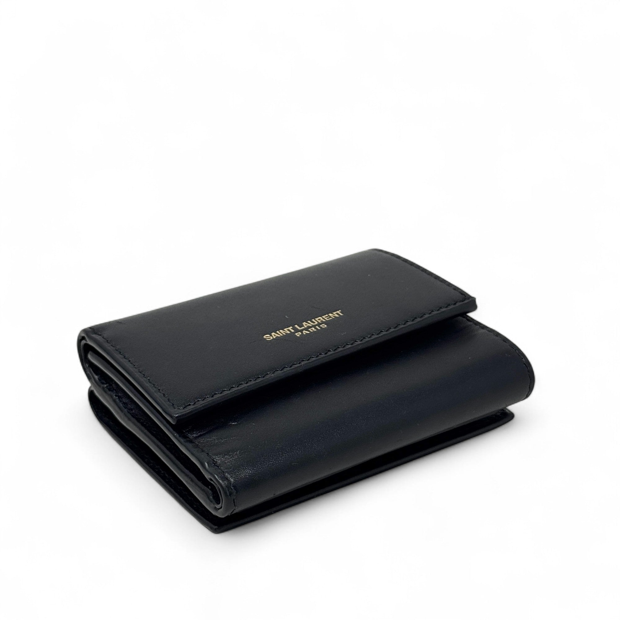 Saint Laurent Black Compact Wallet