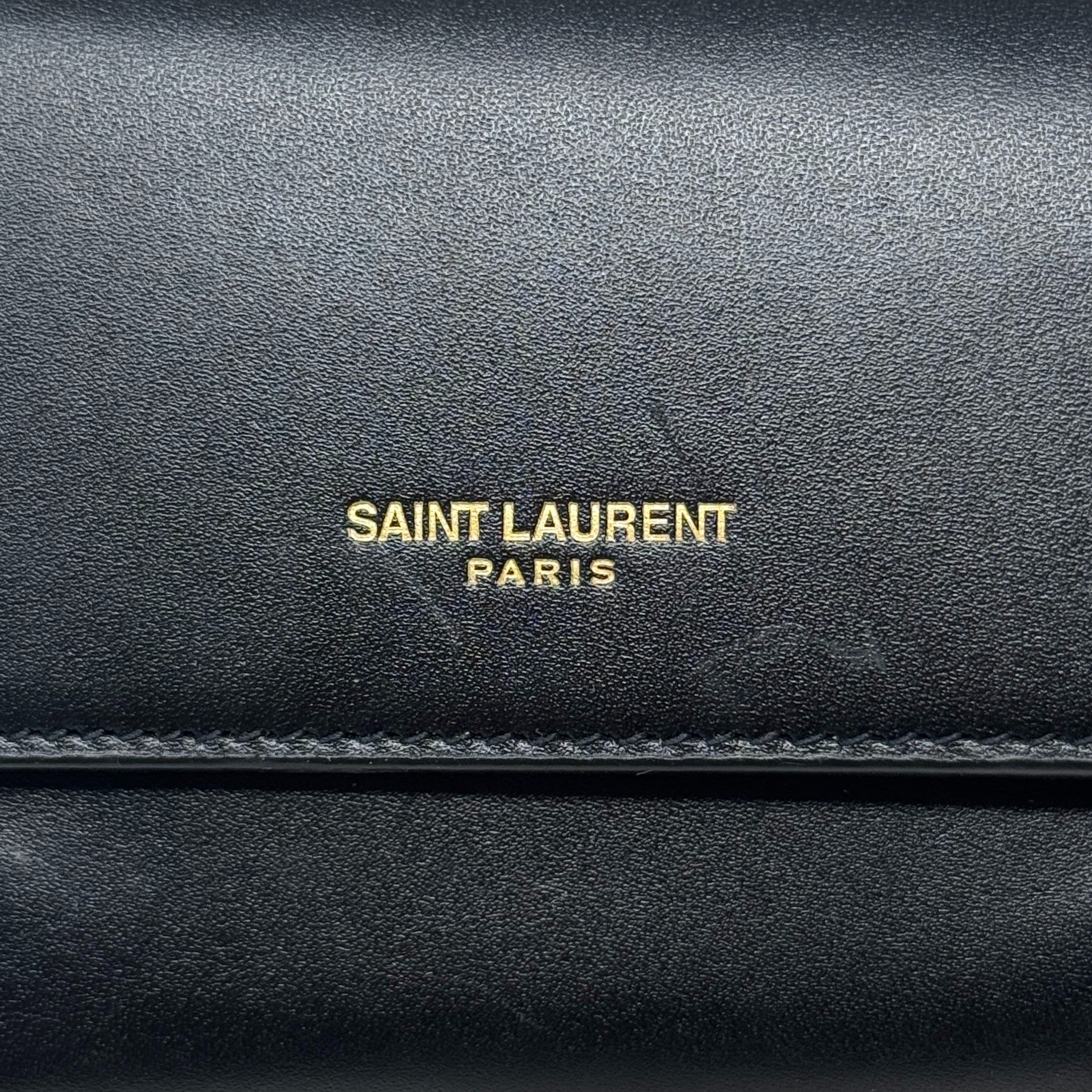 Saint Laurent Black Compact Wallet