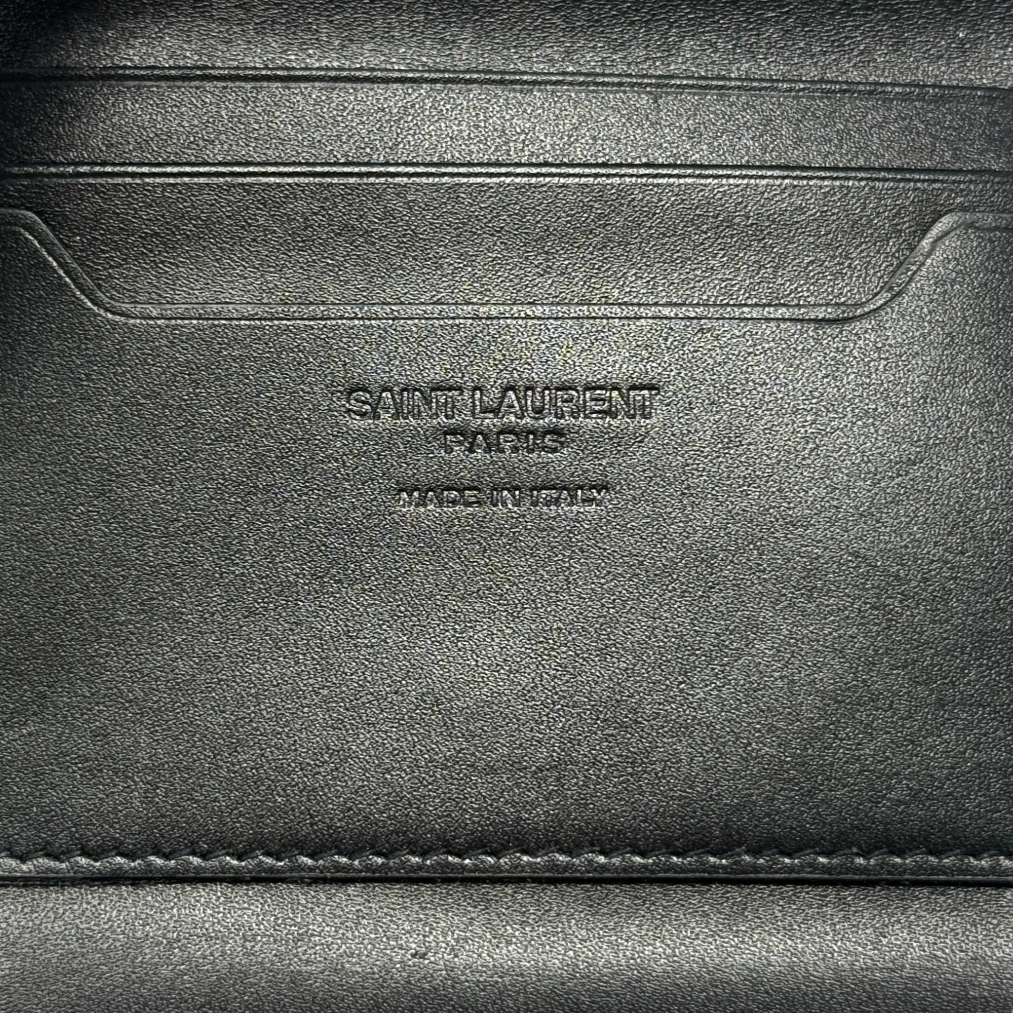 Saint Laurent Black Compact Wallet