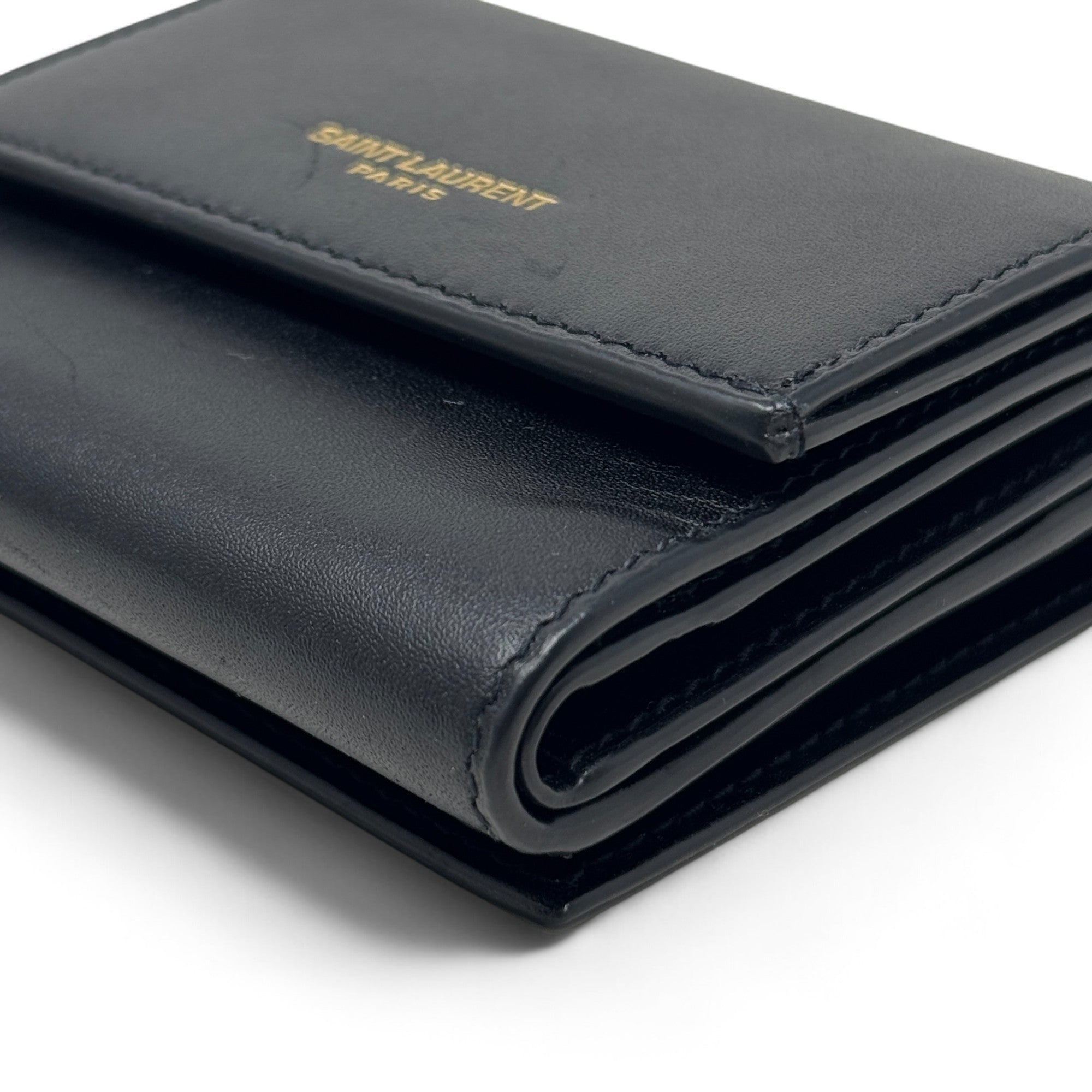 Saint Laurent Black Compact Wallet