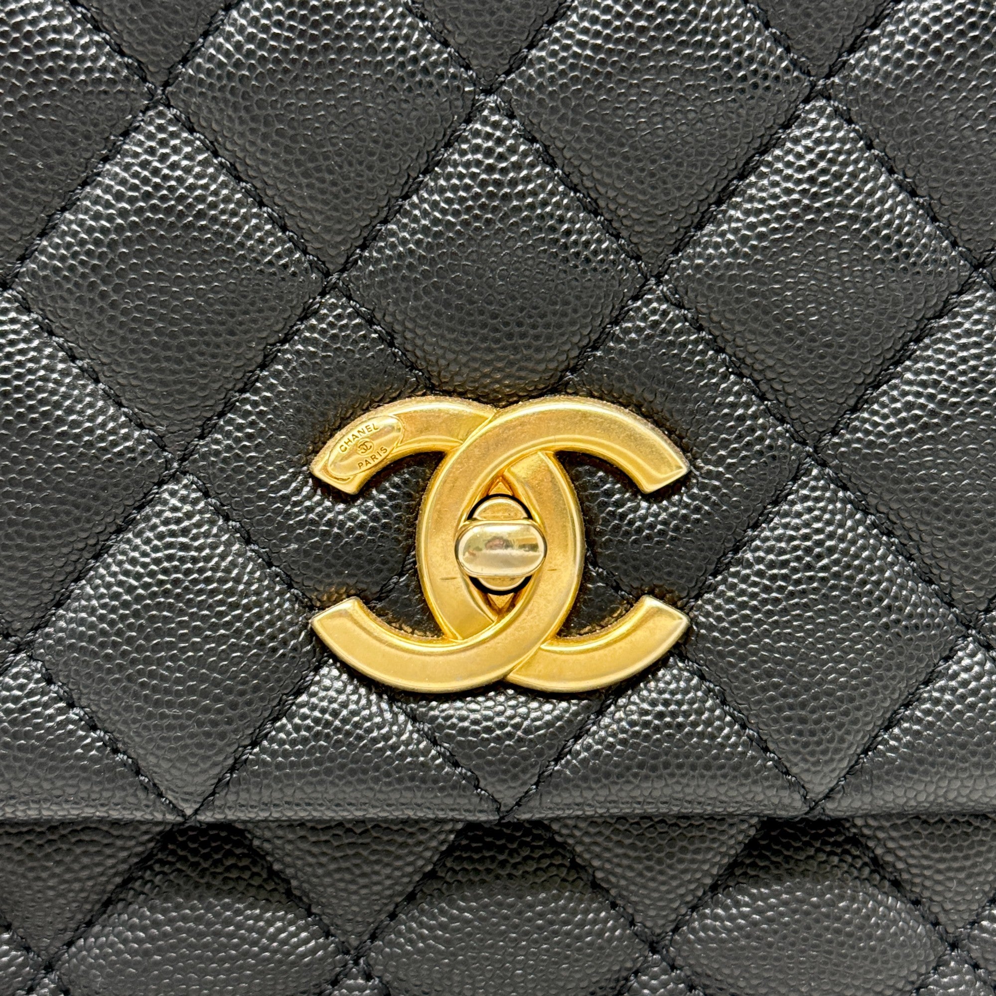 Chanel Black Medium Coco Handle