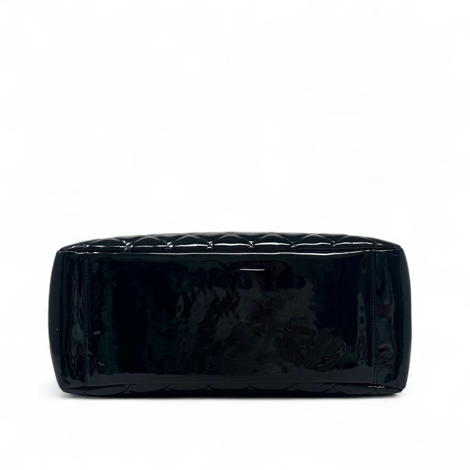 Chanel Black Patent Grand Shopping Tote