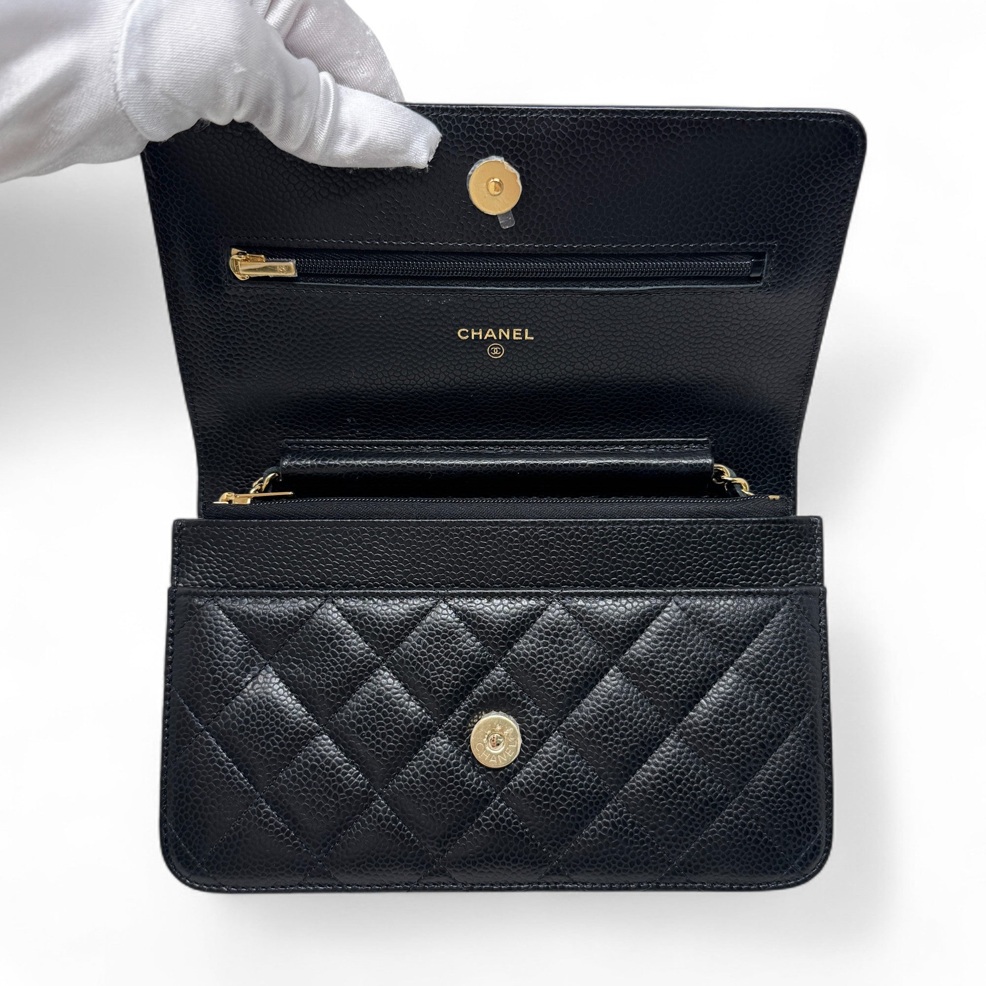 Chanel Black Wallet On Chain