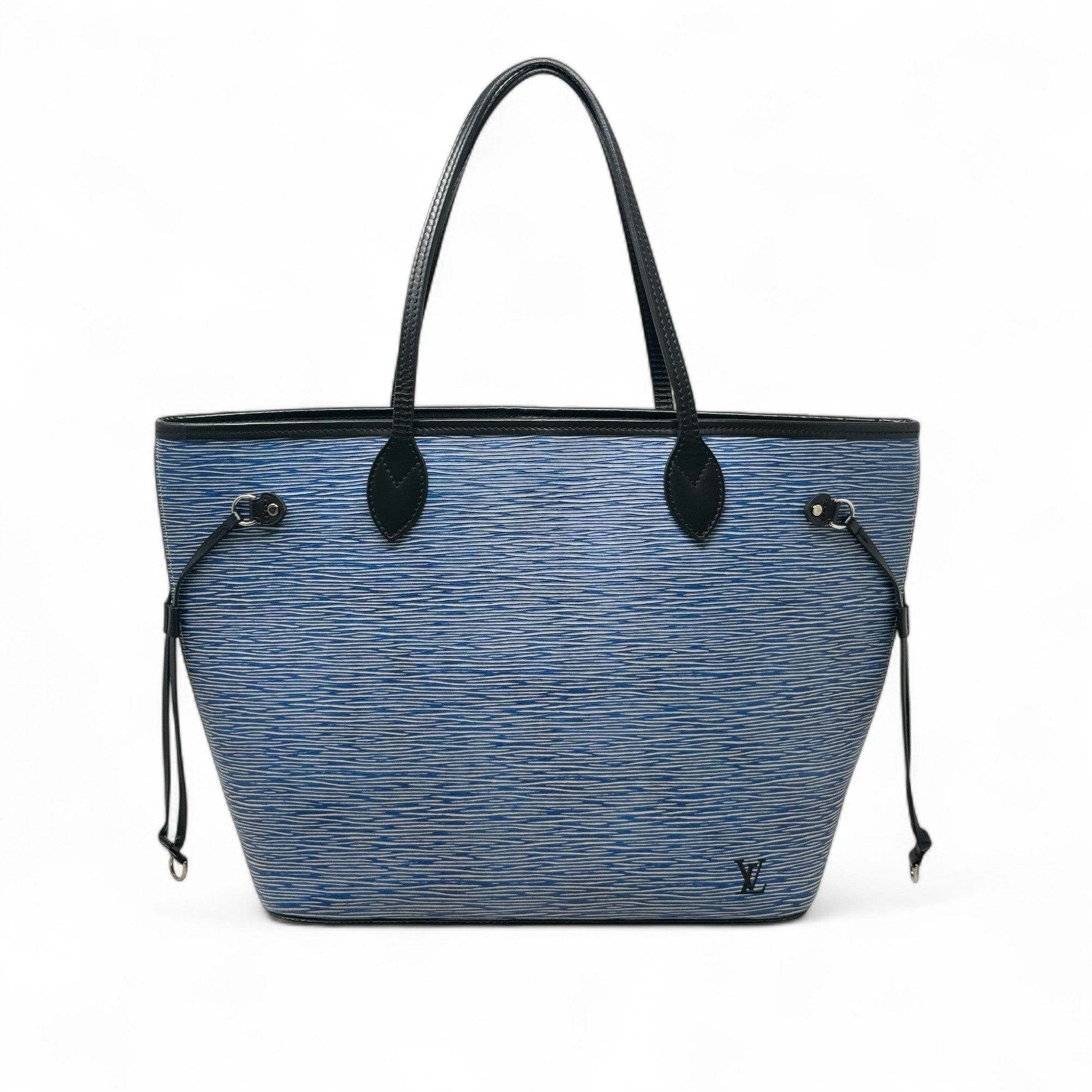 Louis Vuitton Blue Epi Neverfull MM