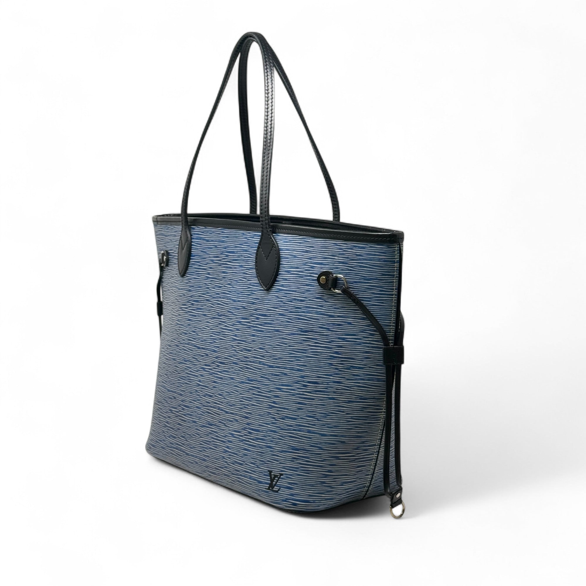 Louis Vuitton Blue Epi Neverfull MM
