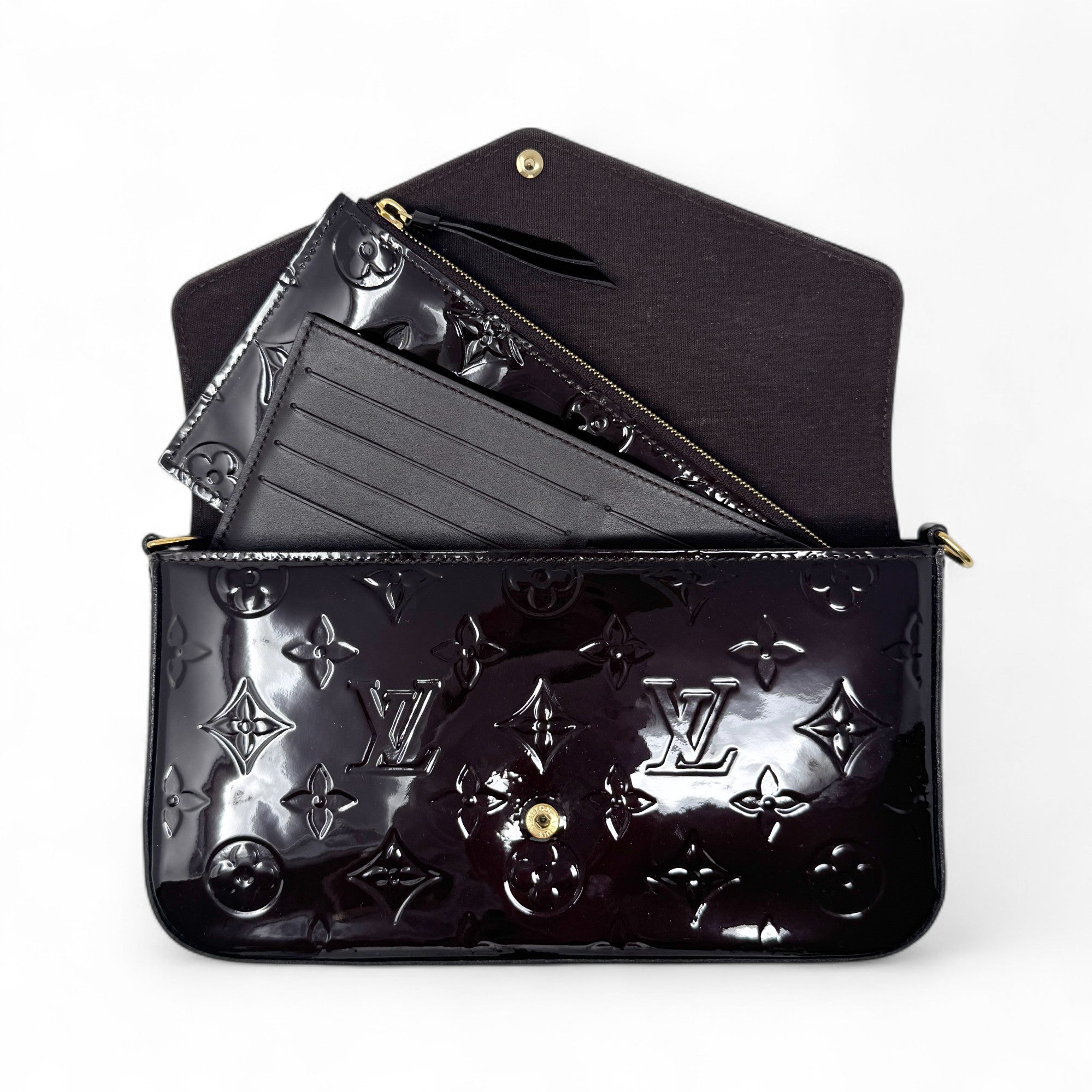 Louis Vuitton Amarante Vernis Felicie