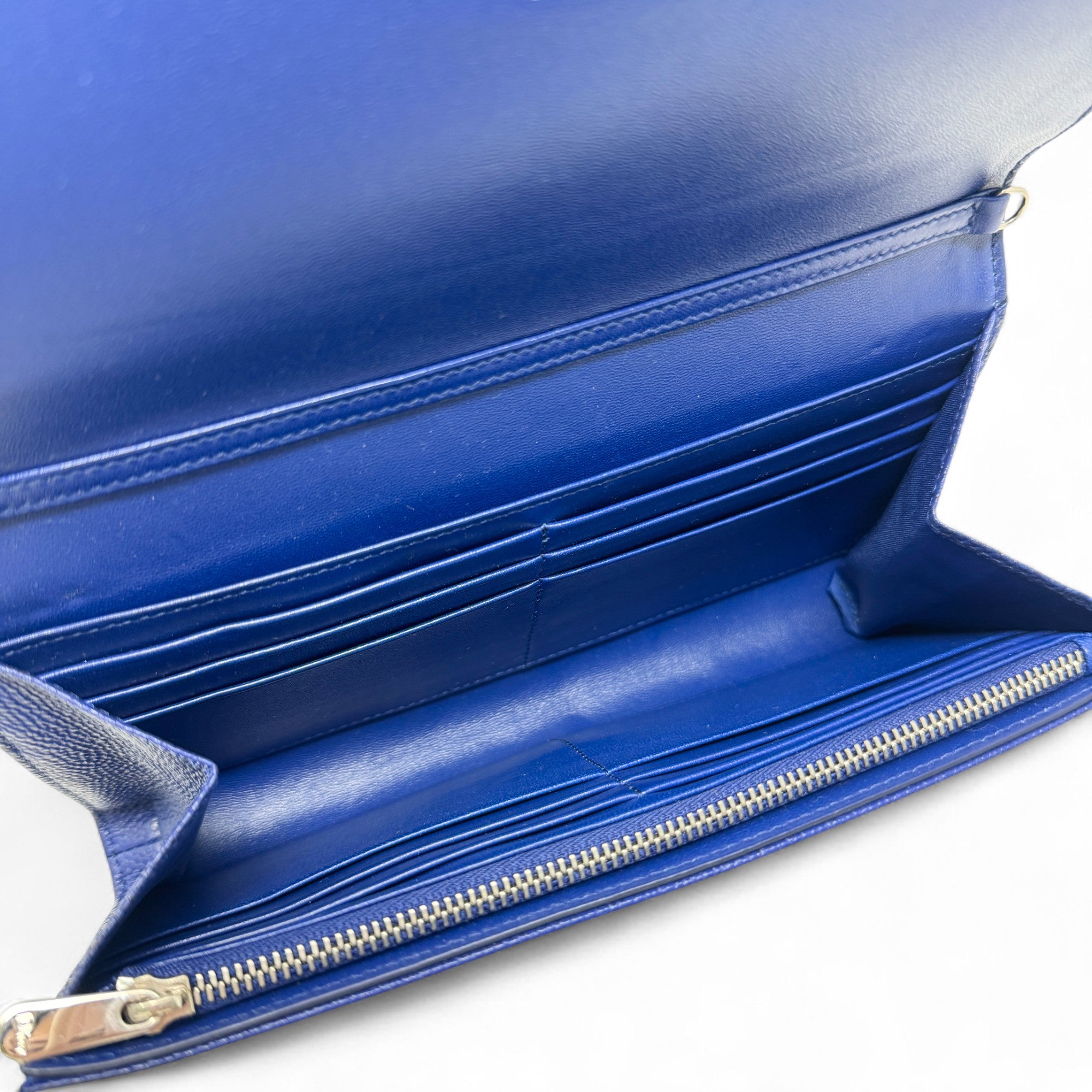 Dior Blue Diorama Wallet On Chain