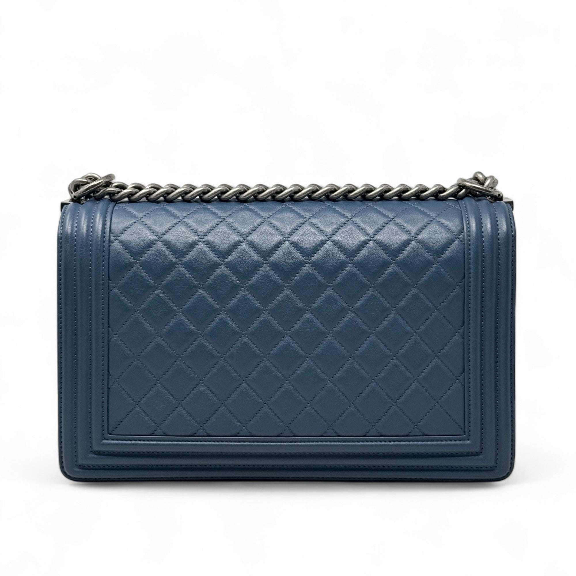 Chanel Blue Large Boy Bag