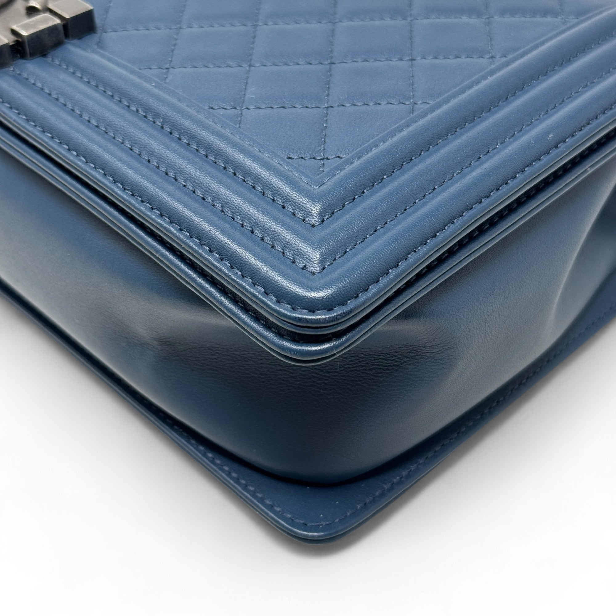 Chanel Blue Large Boy Bag