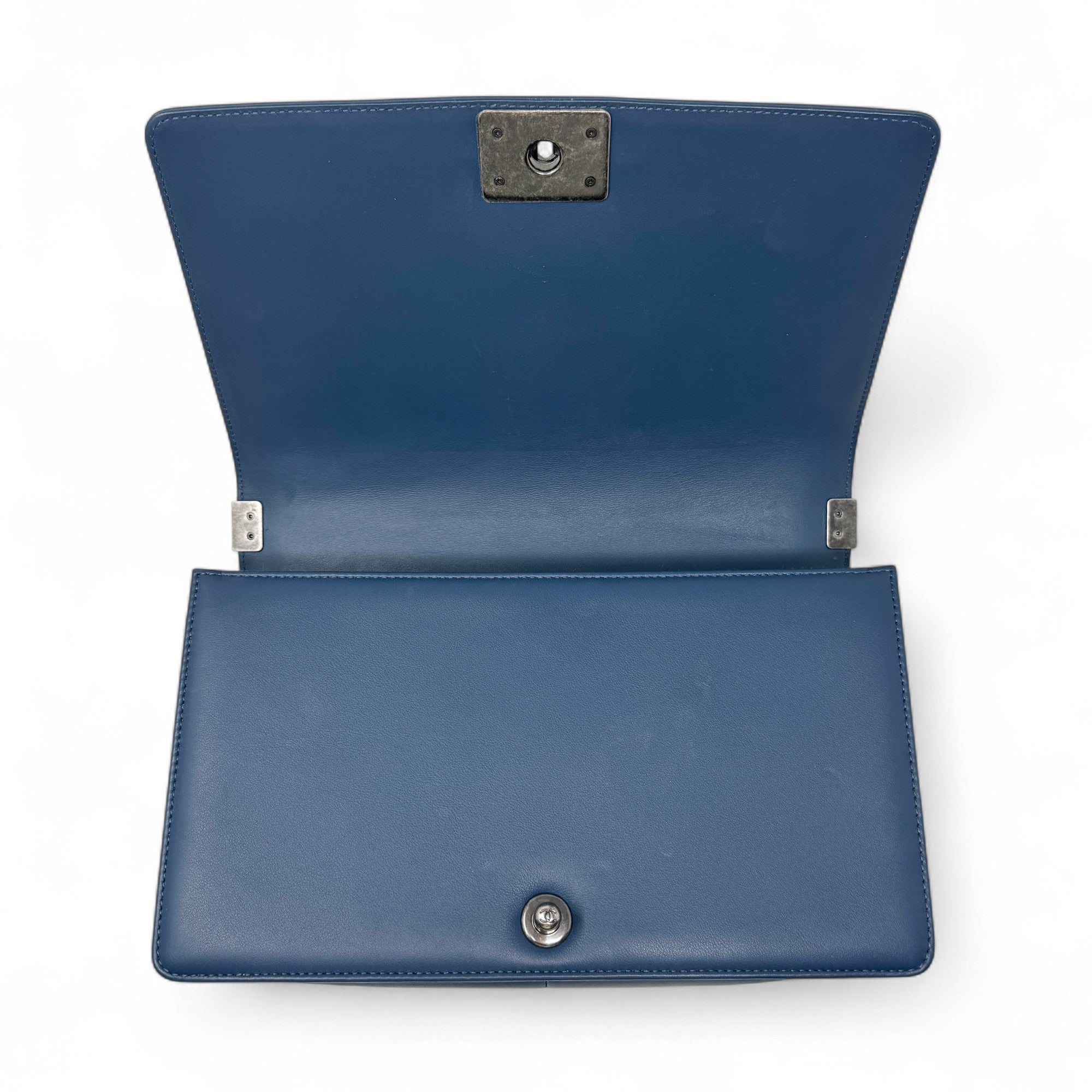Chanel Blue Large Boy Bag