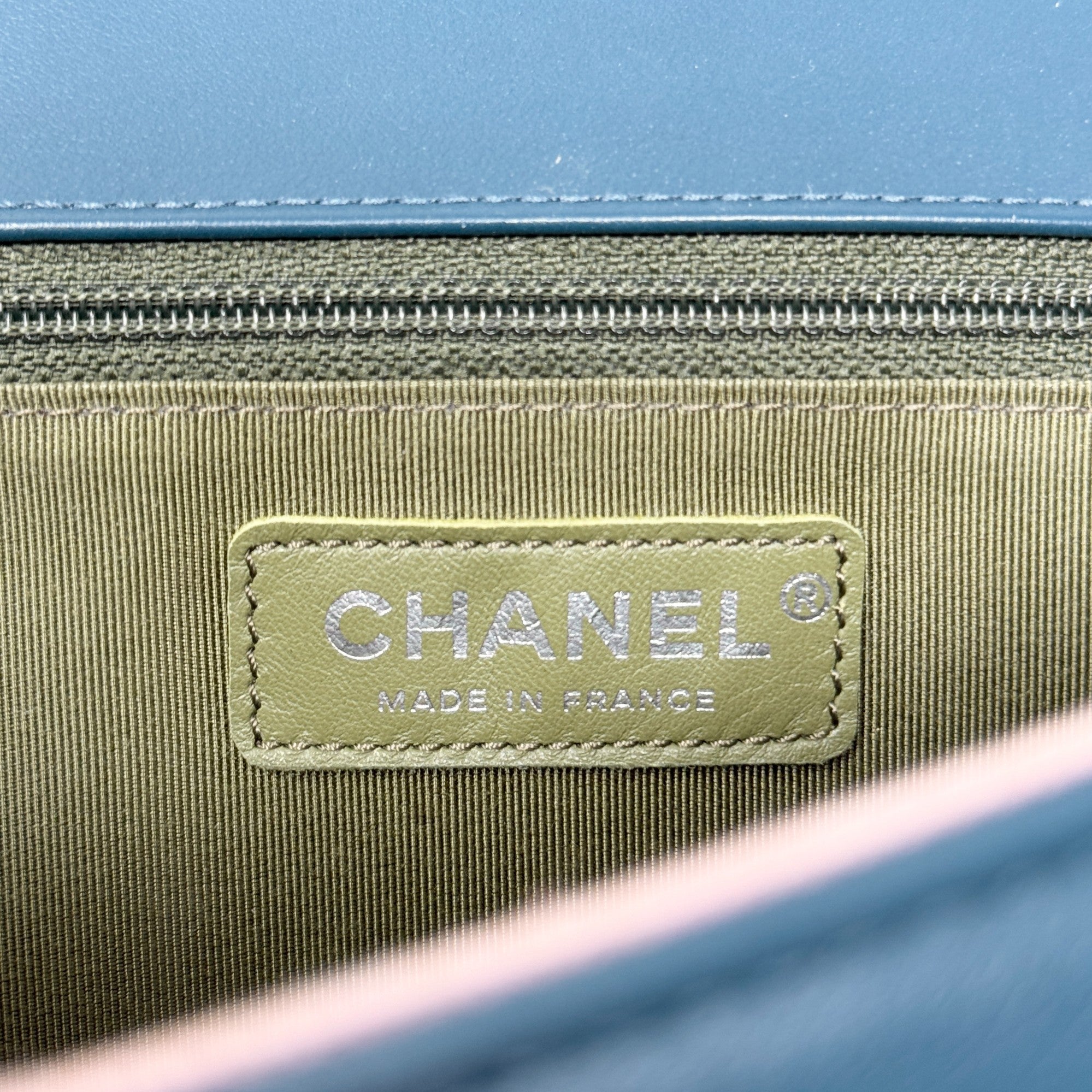 Chanel Blue Large Boy Bag