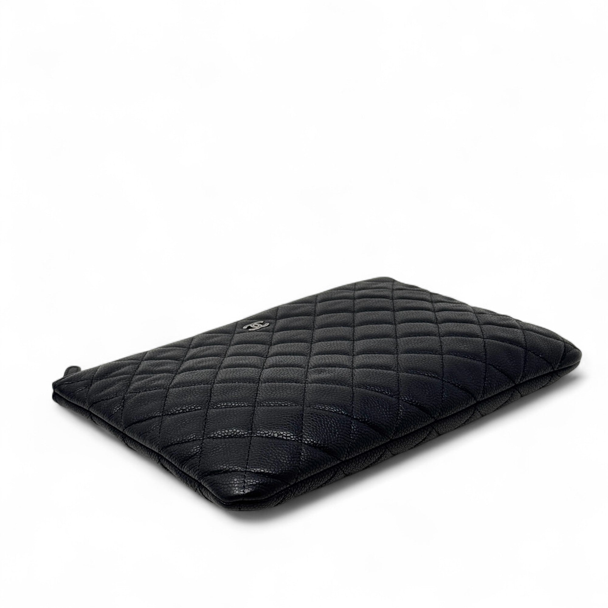 Chanel Black Small O-Case Pouch