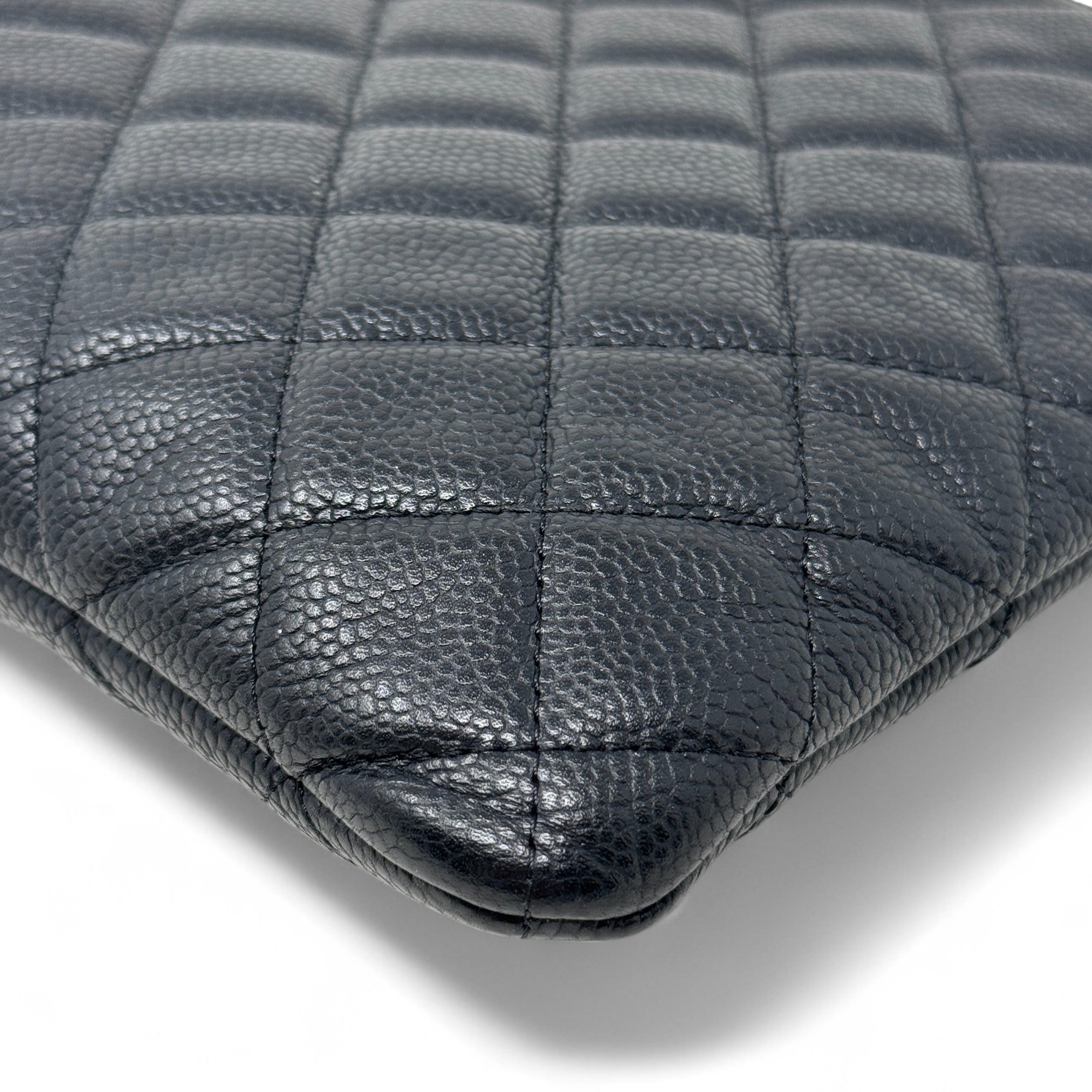 Chanel Black Small O-Case Pouch