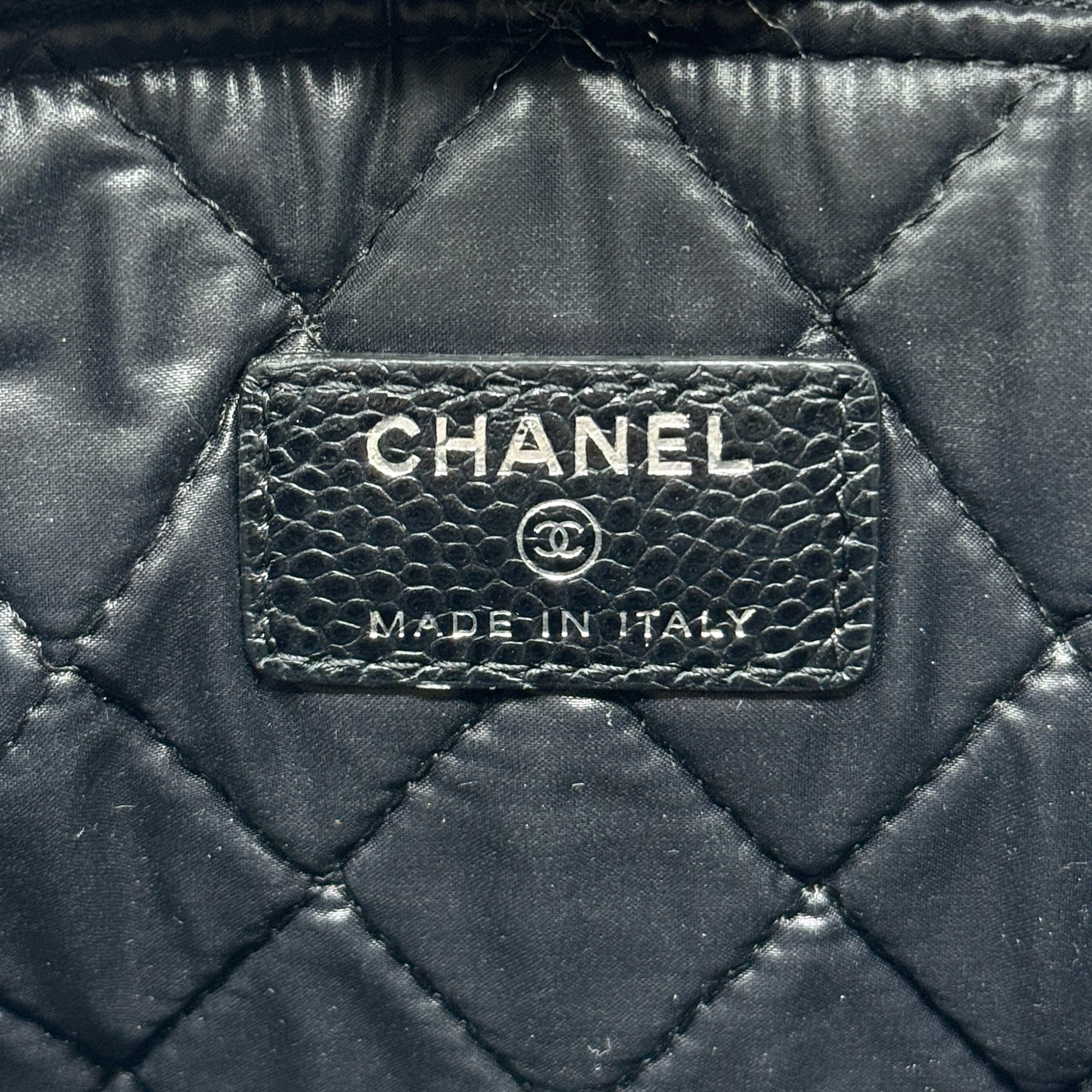 Chanel Black Small O-Case Pouch