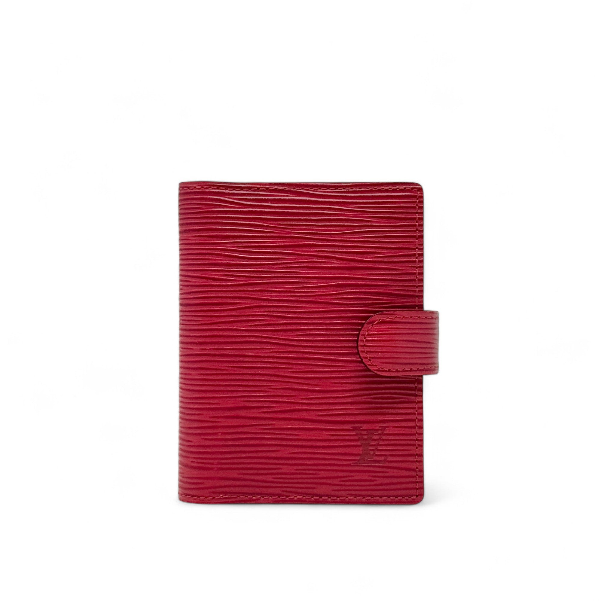 Louis Vuitton Red Epi Card Holder Wallet