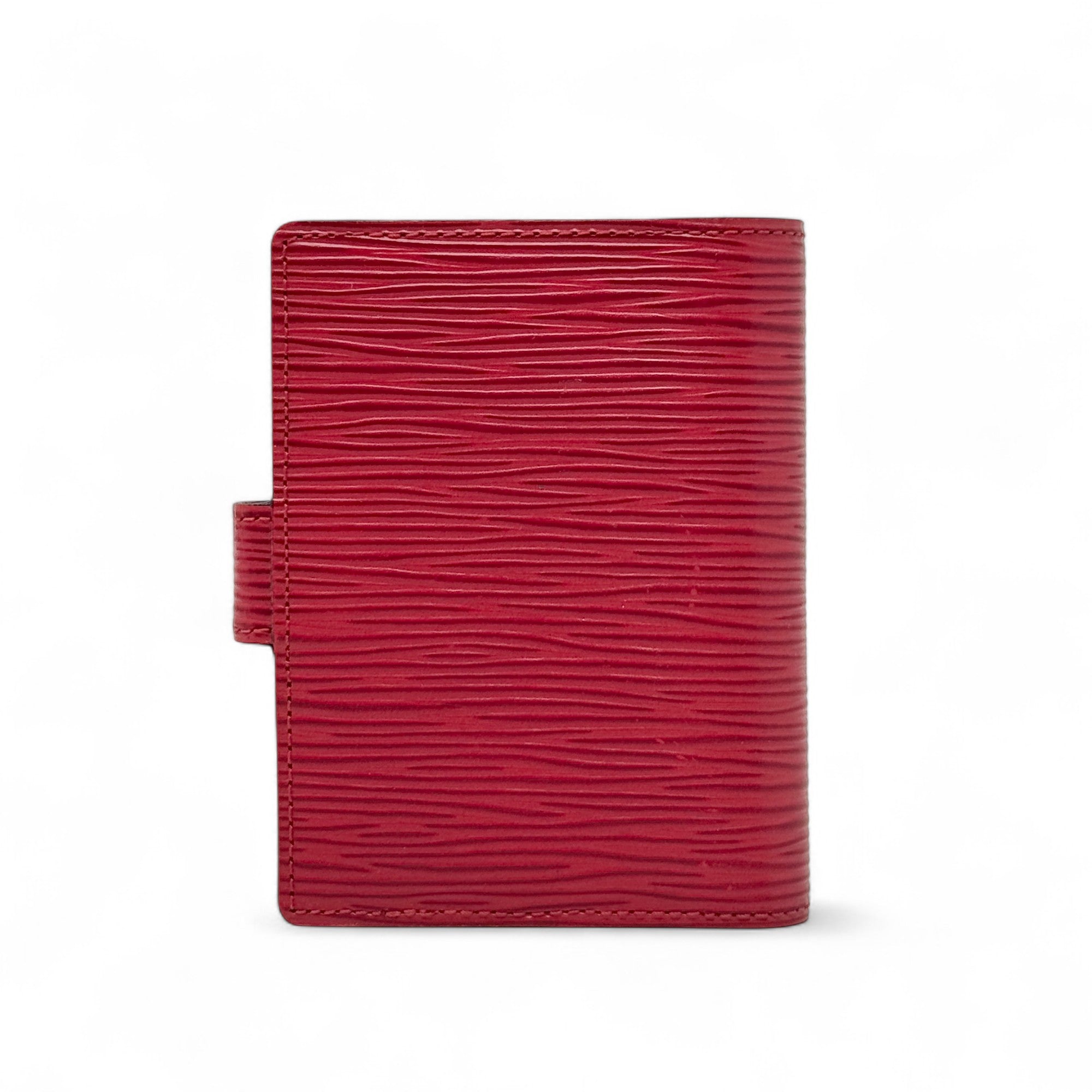 Louis Vuitton Red Epi Card Holder Wallet