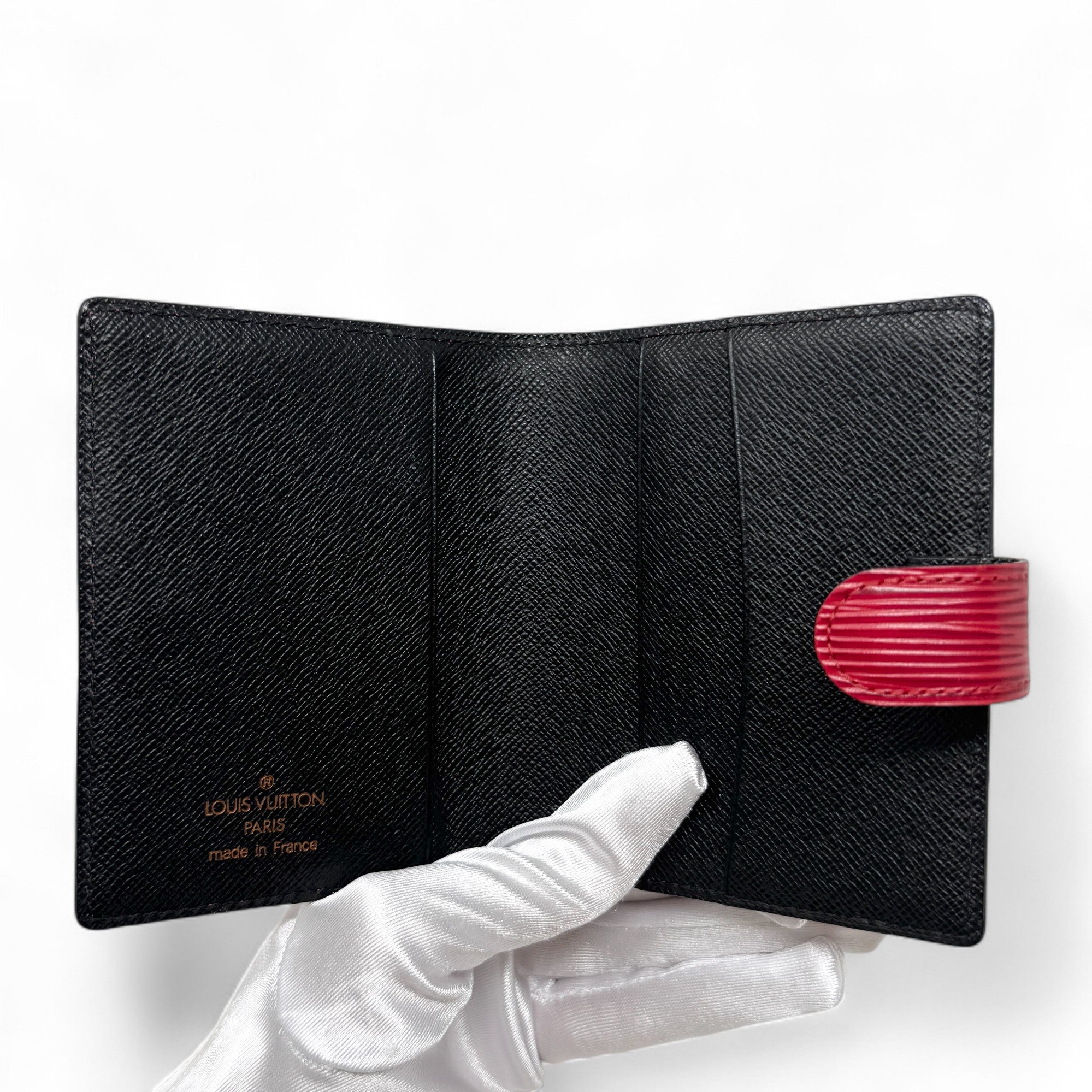 Louis Vuitton Red Epi Card Holder Wallet