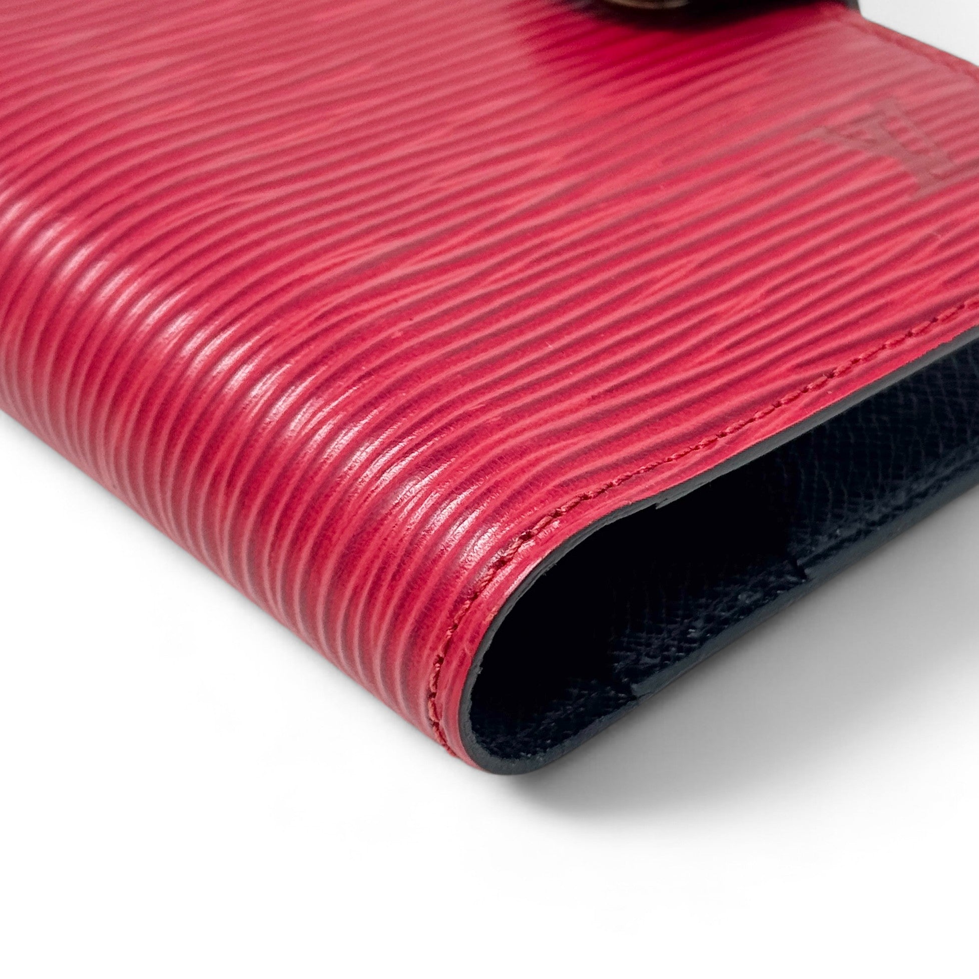 Louis Vuitton Red Epi Card Holder Wallet