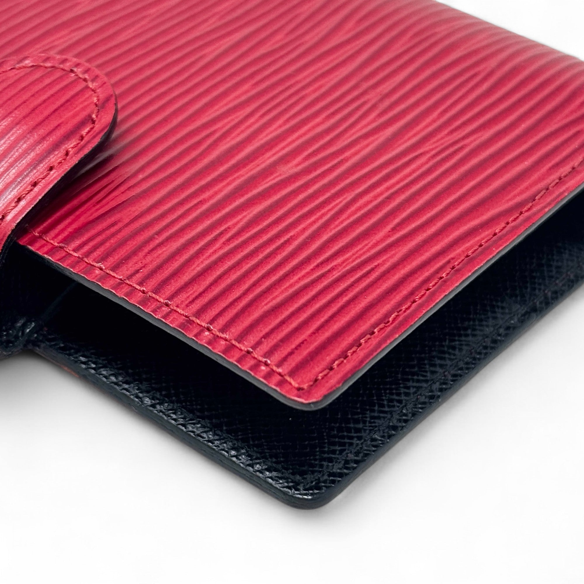Louis Vuitton Red Epi Card Holder Wallet