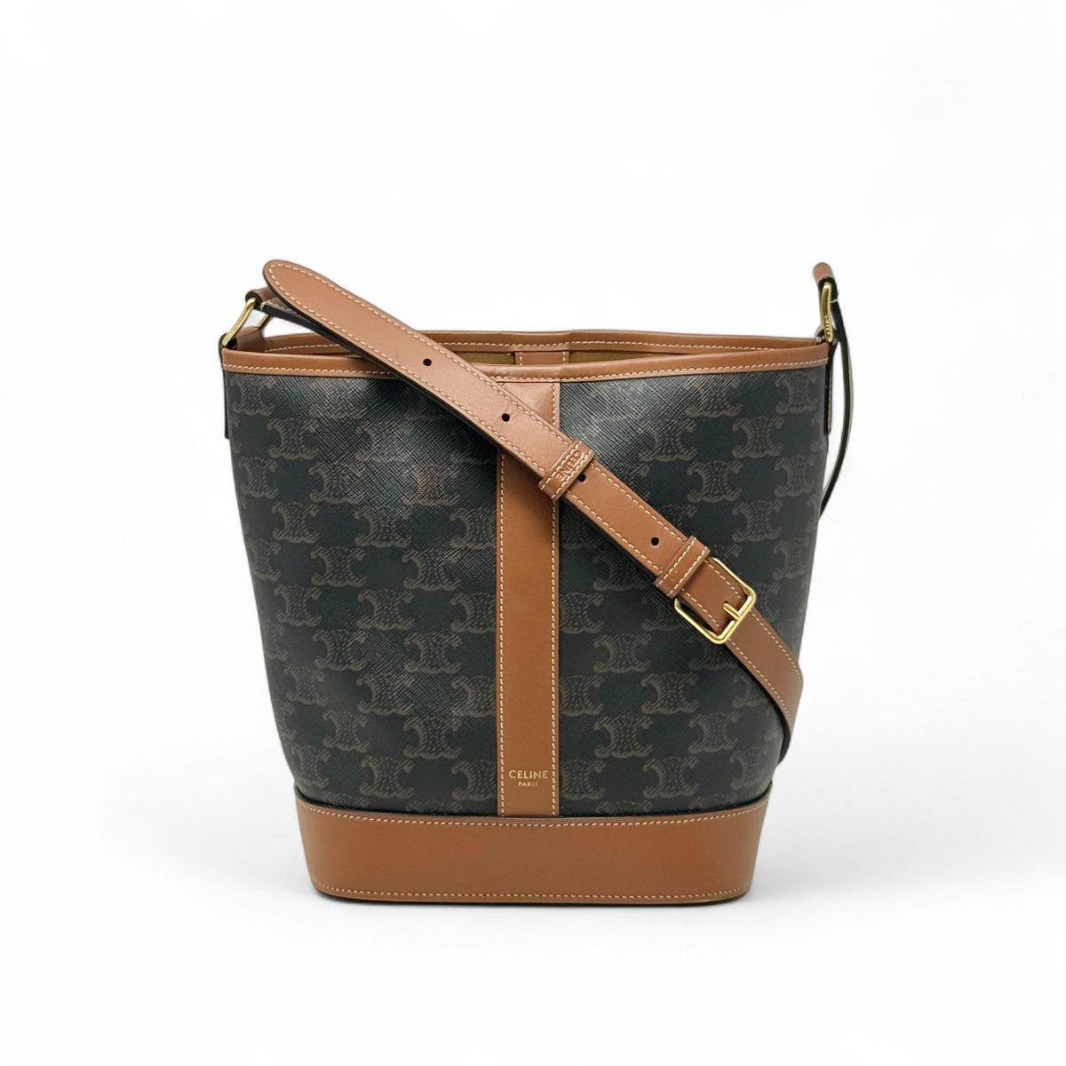 Celine Triomphe Small Bucket Bag Jadore Couture