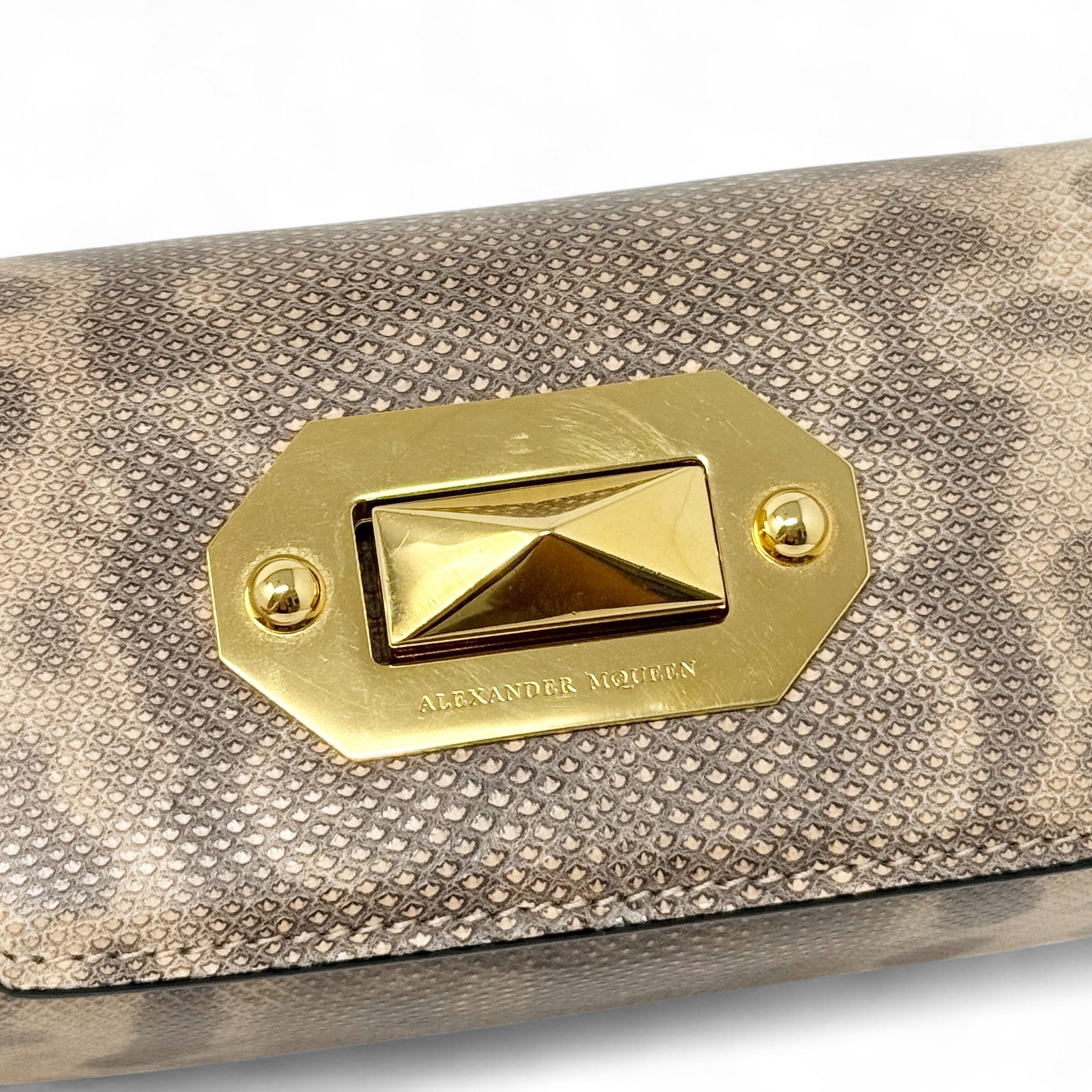 Alexander Mcqueen Python Chain Bag