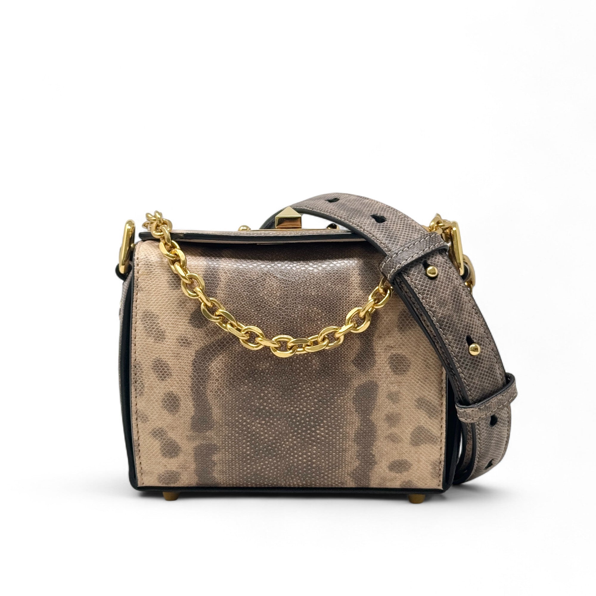Alexander Mcqueen Python Chain Bag
