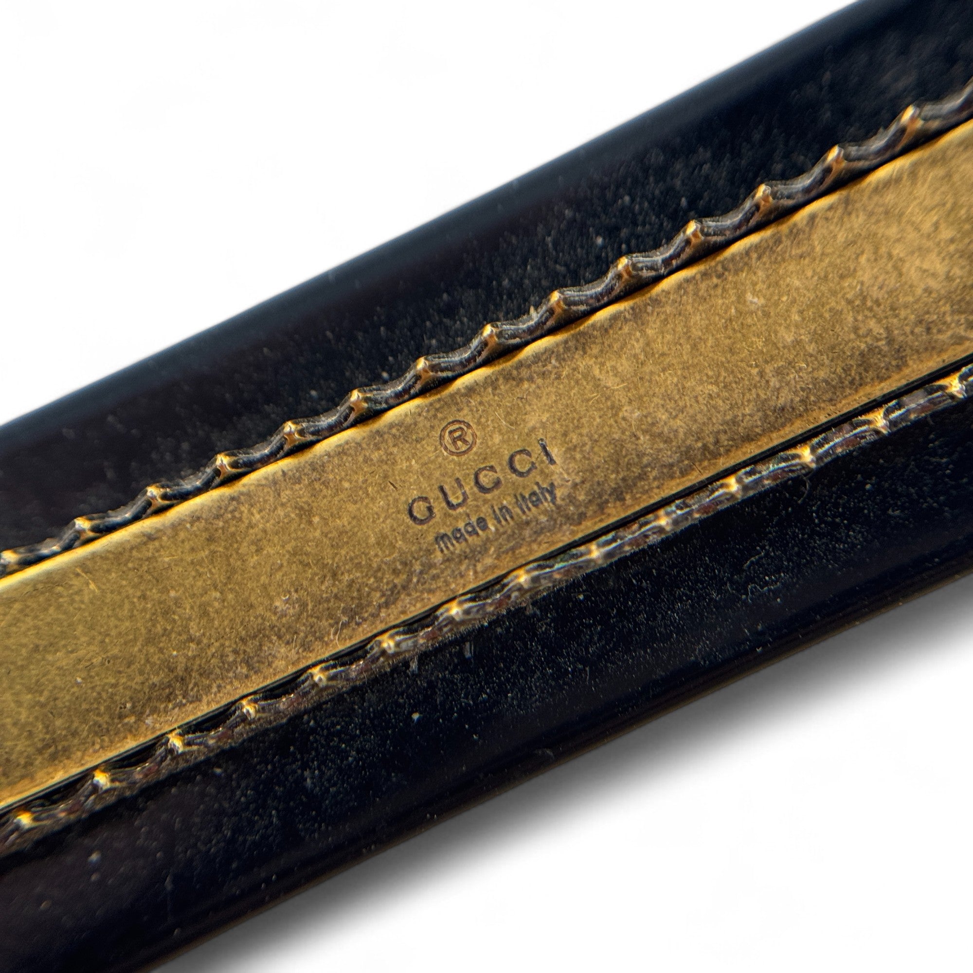 Gucci Black Resin Crystal Hair Clip