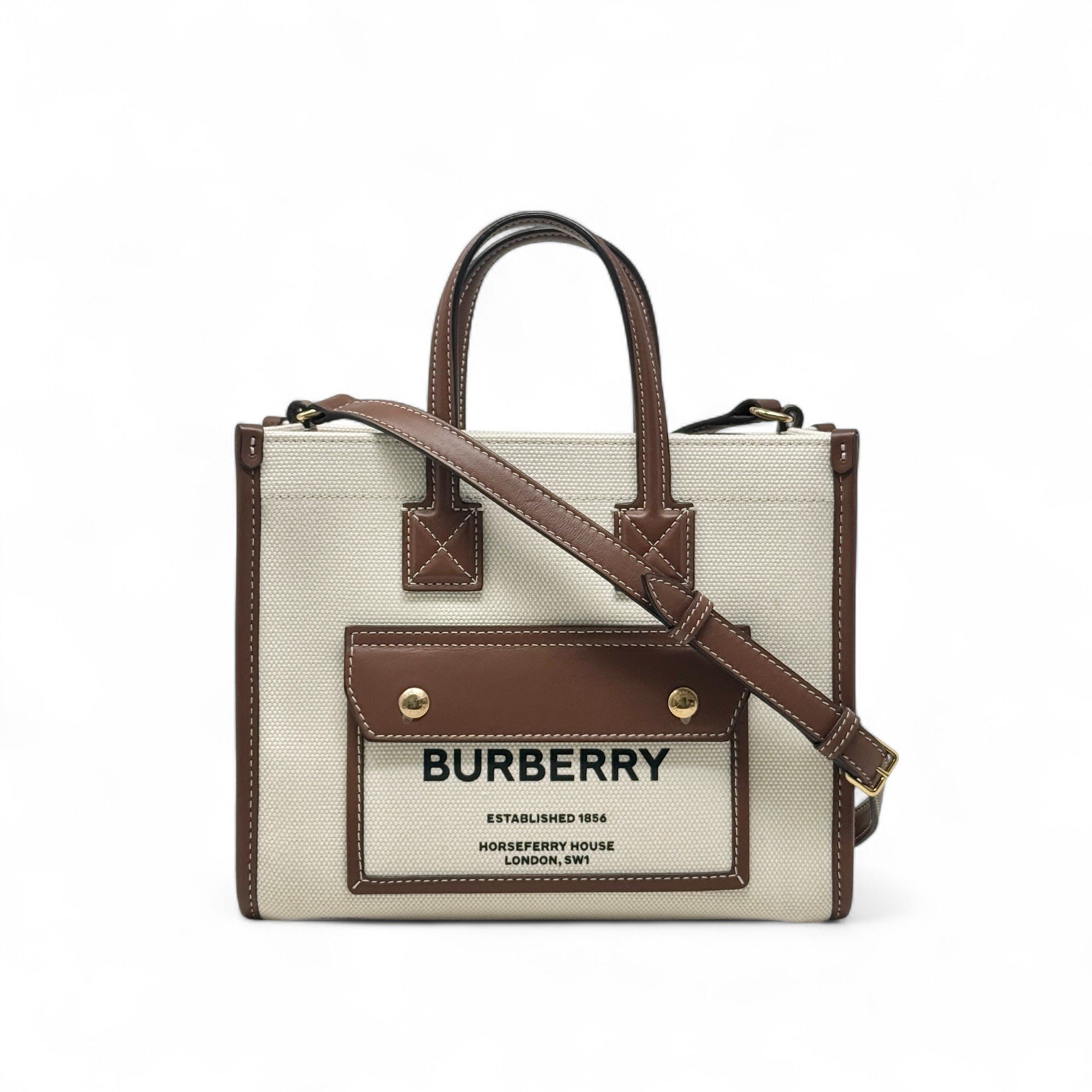 Burberry Brown Mini Freya Tote