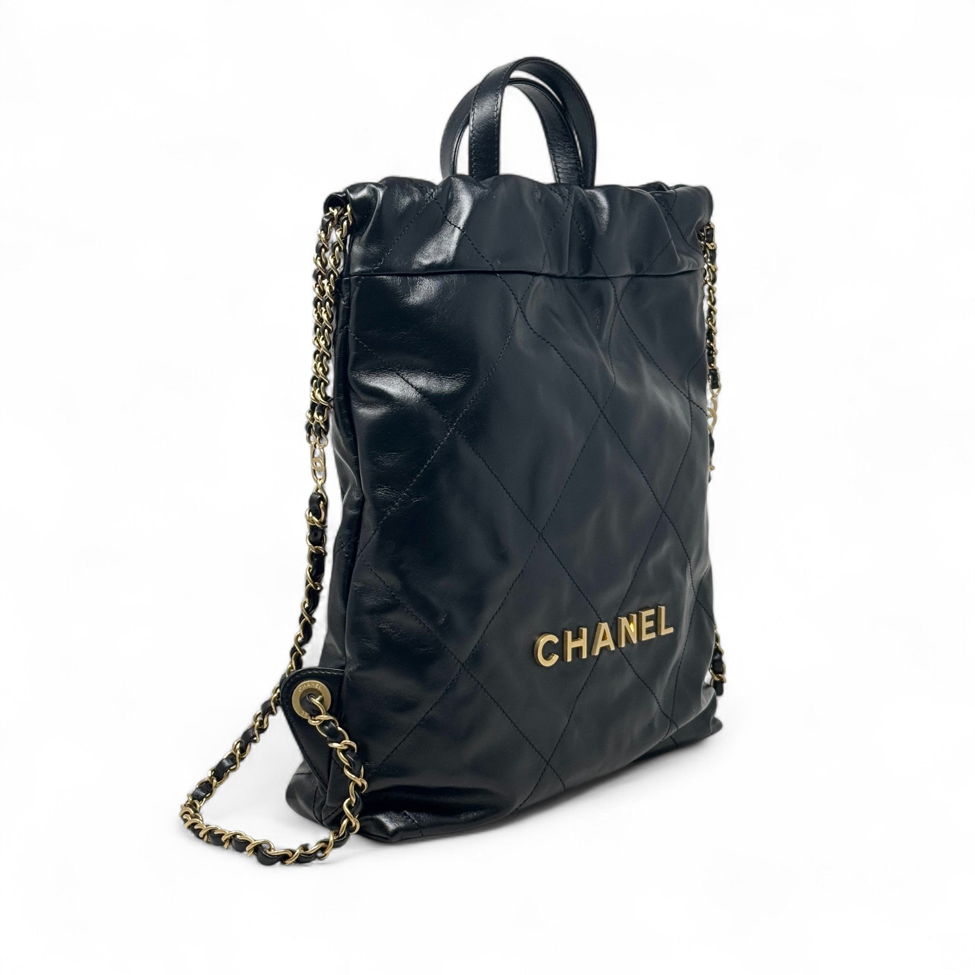 Chanel Black 22 Backpack