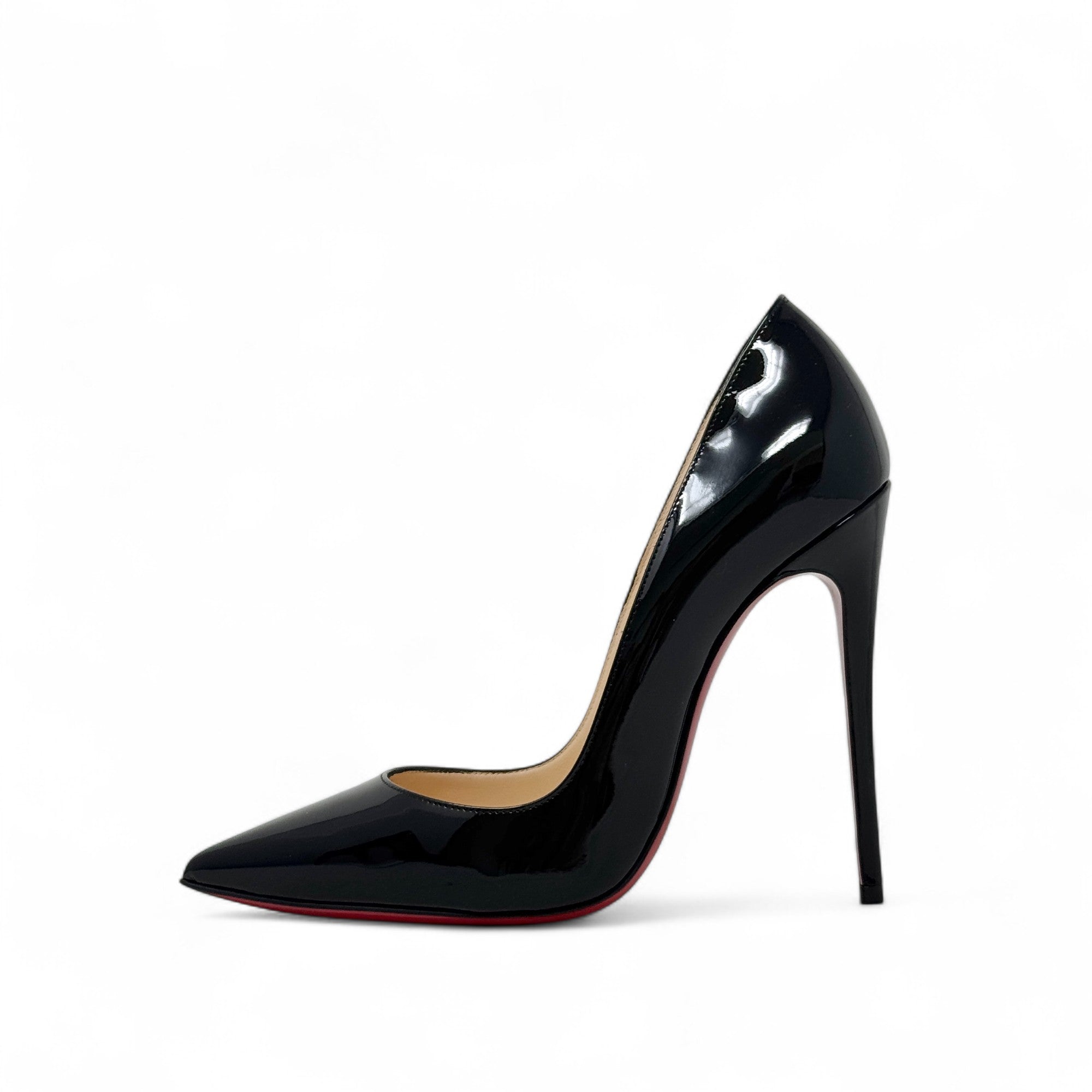 Louboutin Black Patent So Kate Pumps 36