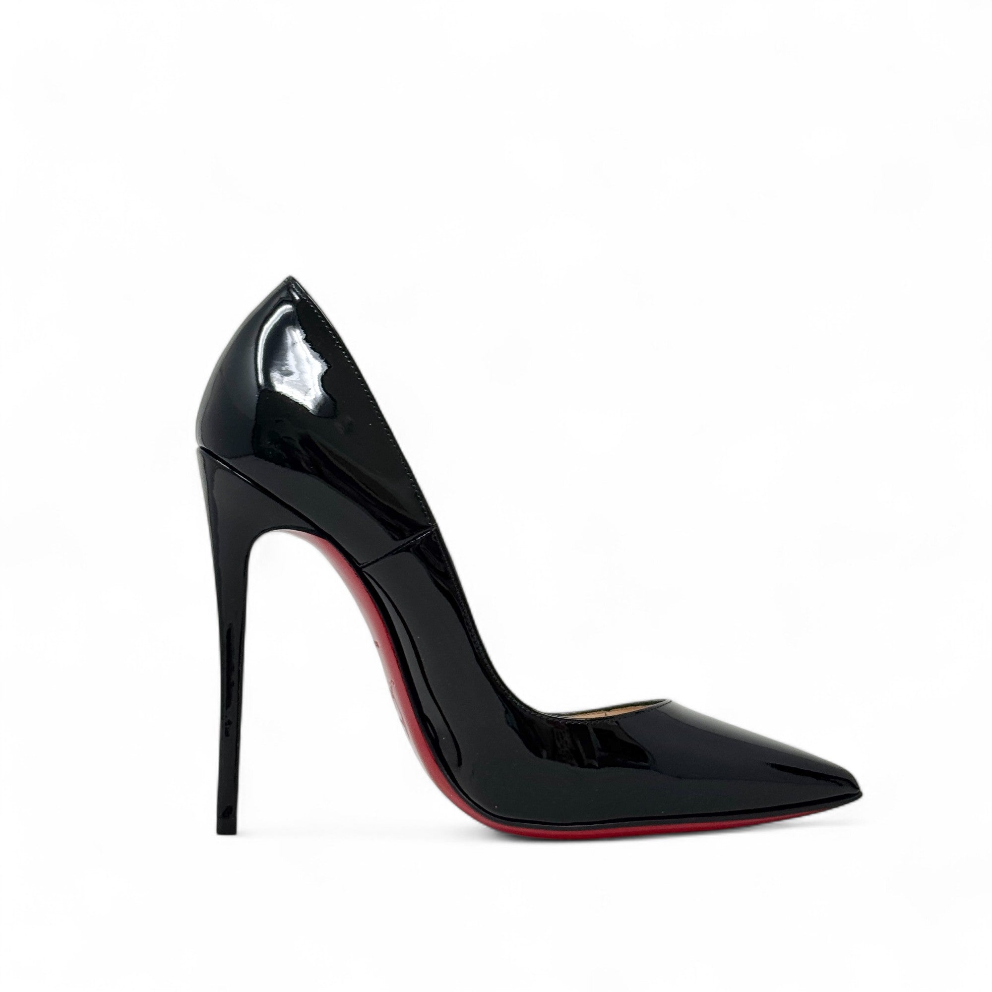 Louboutin Black Patent So Kate Pumps 36