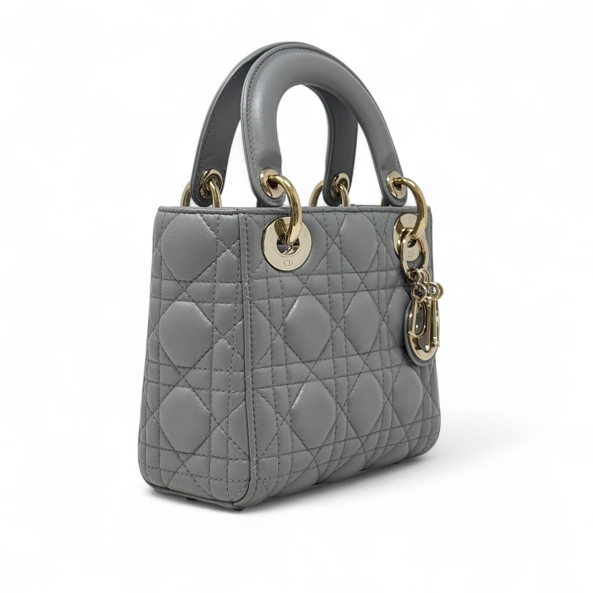 Dior Gray Mini Lady Dior