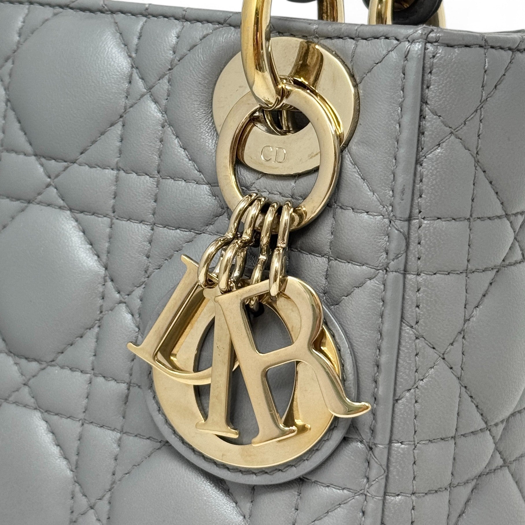 Dior Gray Mini Lady Dior