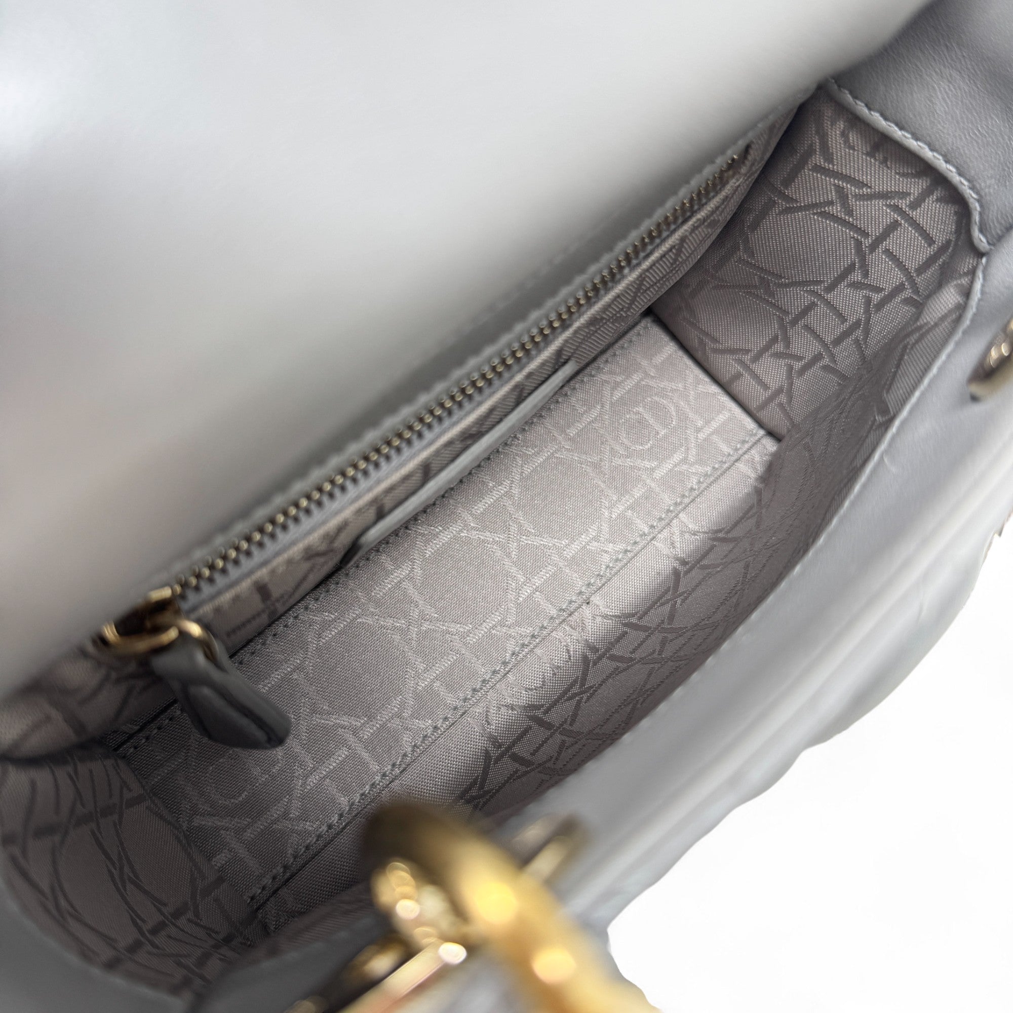 Dior Gray Mini Lady Dior