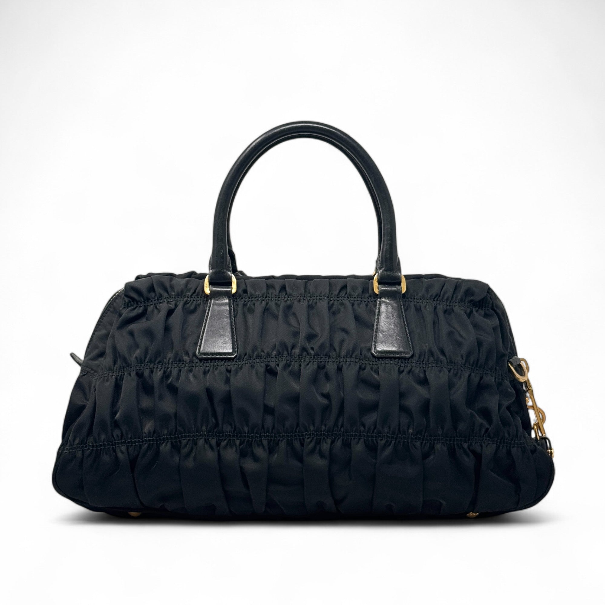 Prada Black Nylon Tessuto Gaufre Bag
